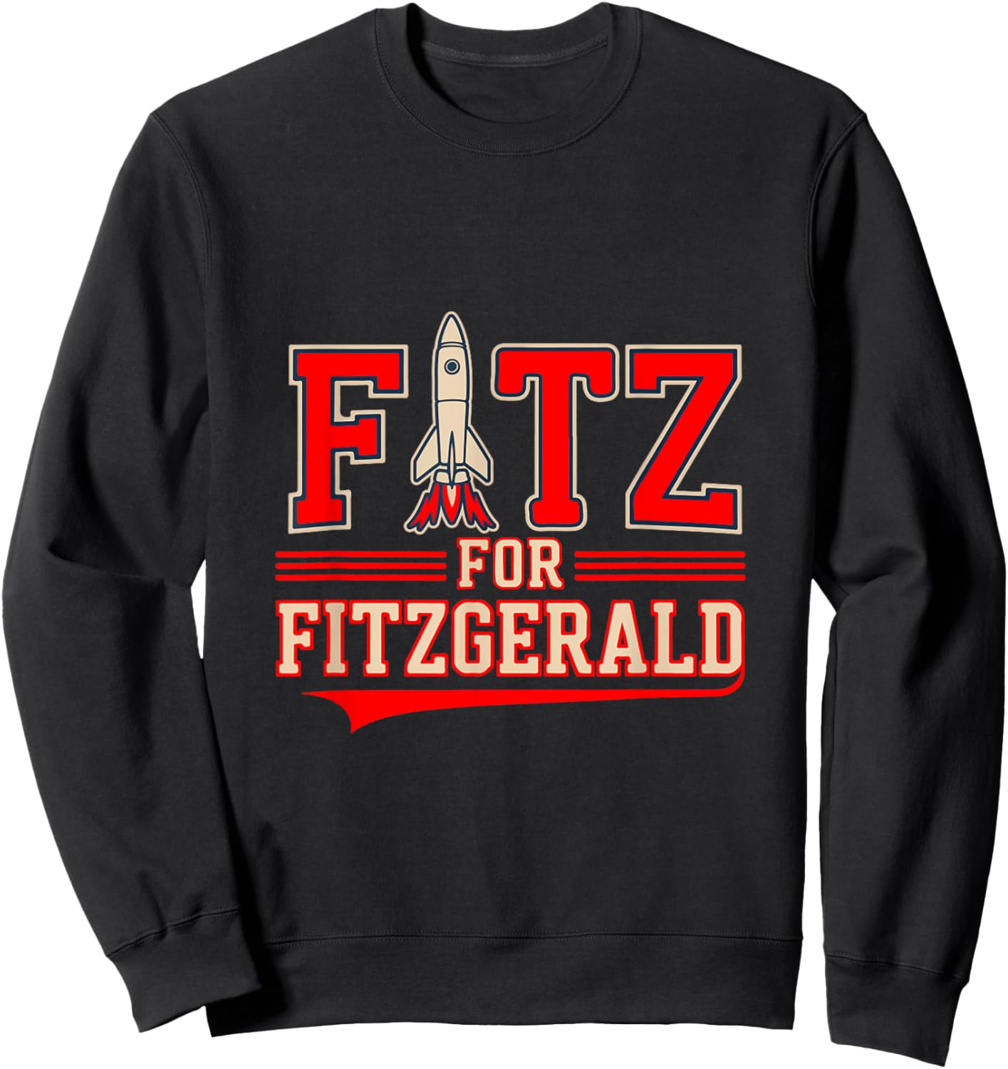 Custom Fitz for Fitzgerald Collegiate Style Sweatshirt - Sweatshirt | Black