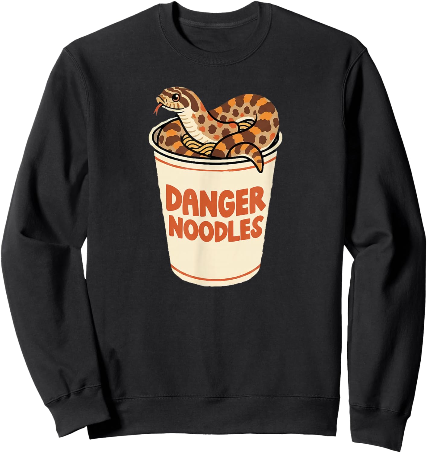 Danger Noodles Hognose Snake Owner Hognose Snake Lover Sweatshirt - Sweatshirt | Black