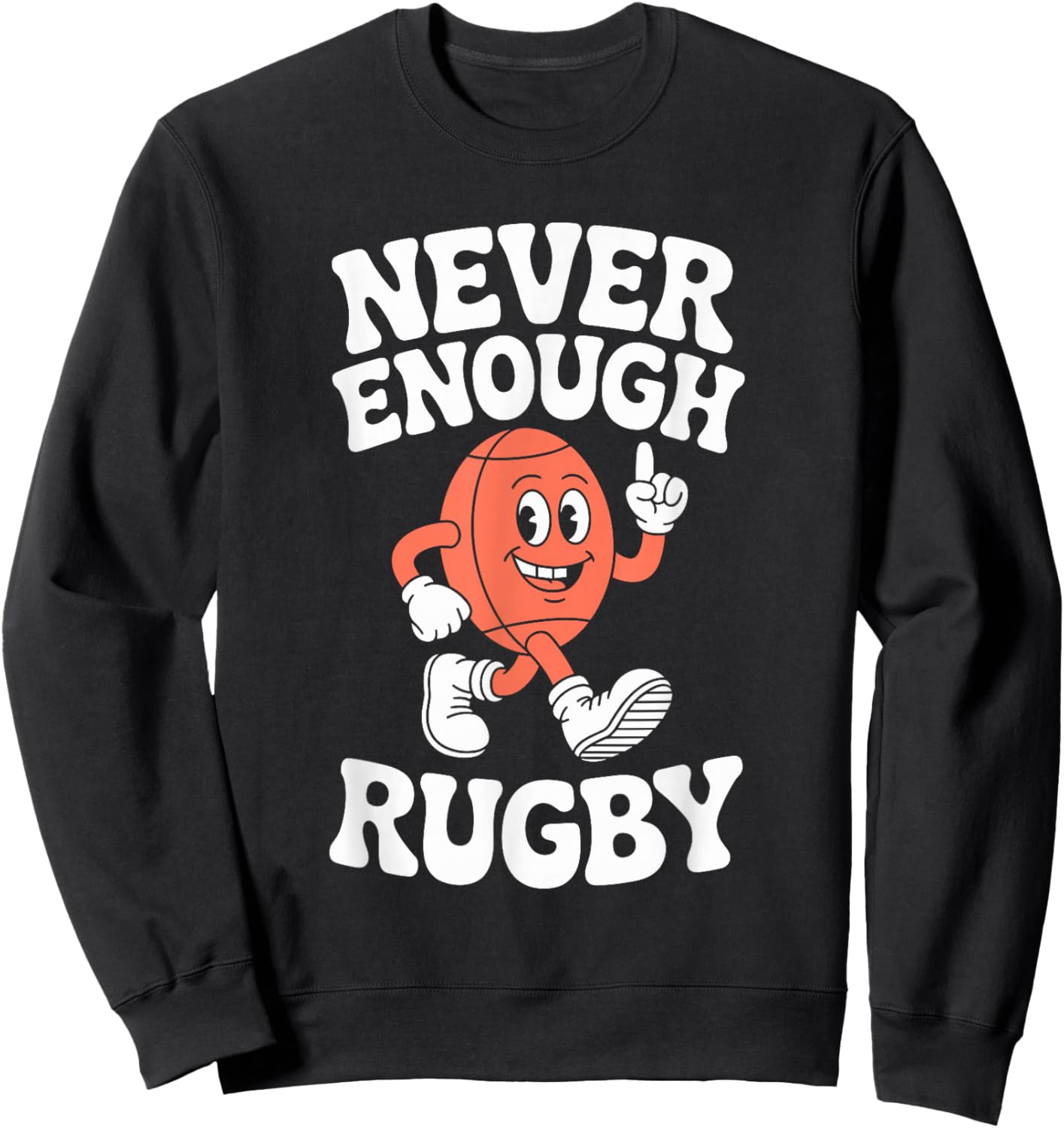 Funny Rugby Retro Sweatshirt - Sweatshirt | Black