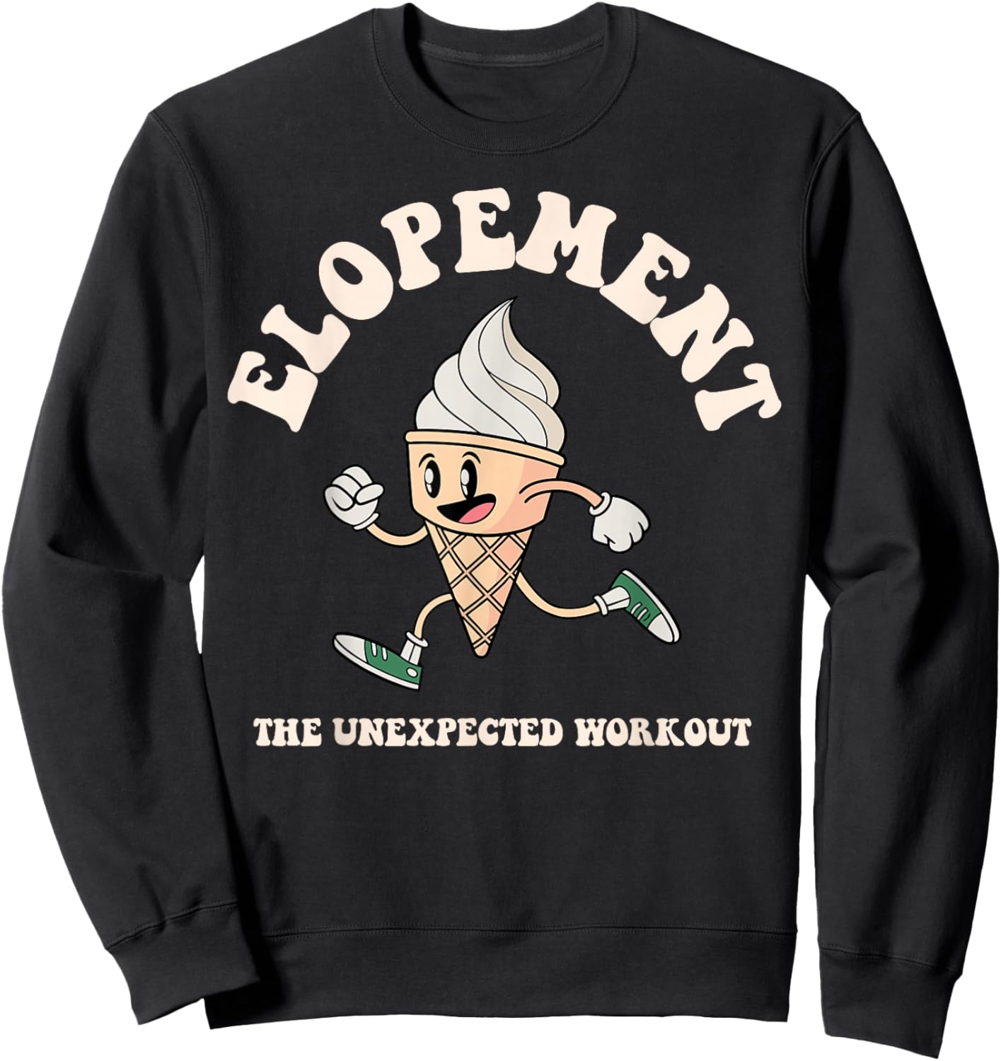 Elopement The Unexpected Workout Retro Autism ABA Therapist Sweatshirt - Sweatshirt | Black