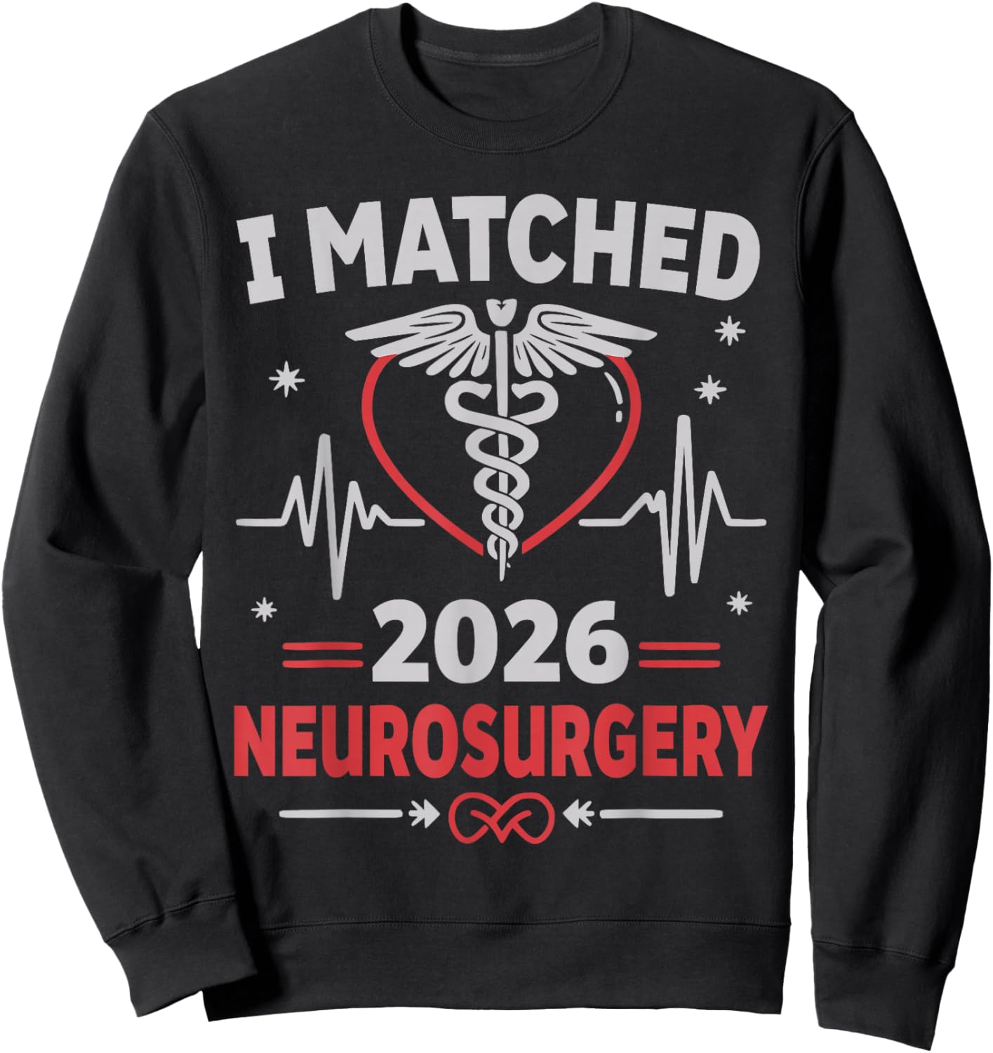 I Matched Neurosurgery Match Day 2026 Residency Resident Sweatshirt - Sweatshirt | Black