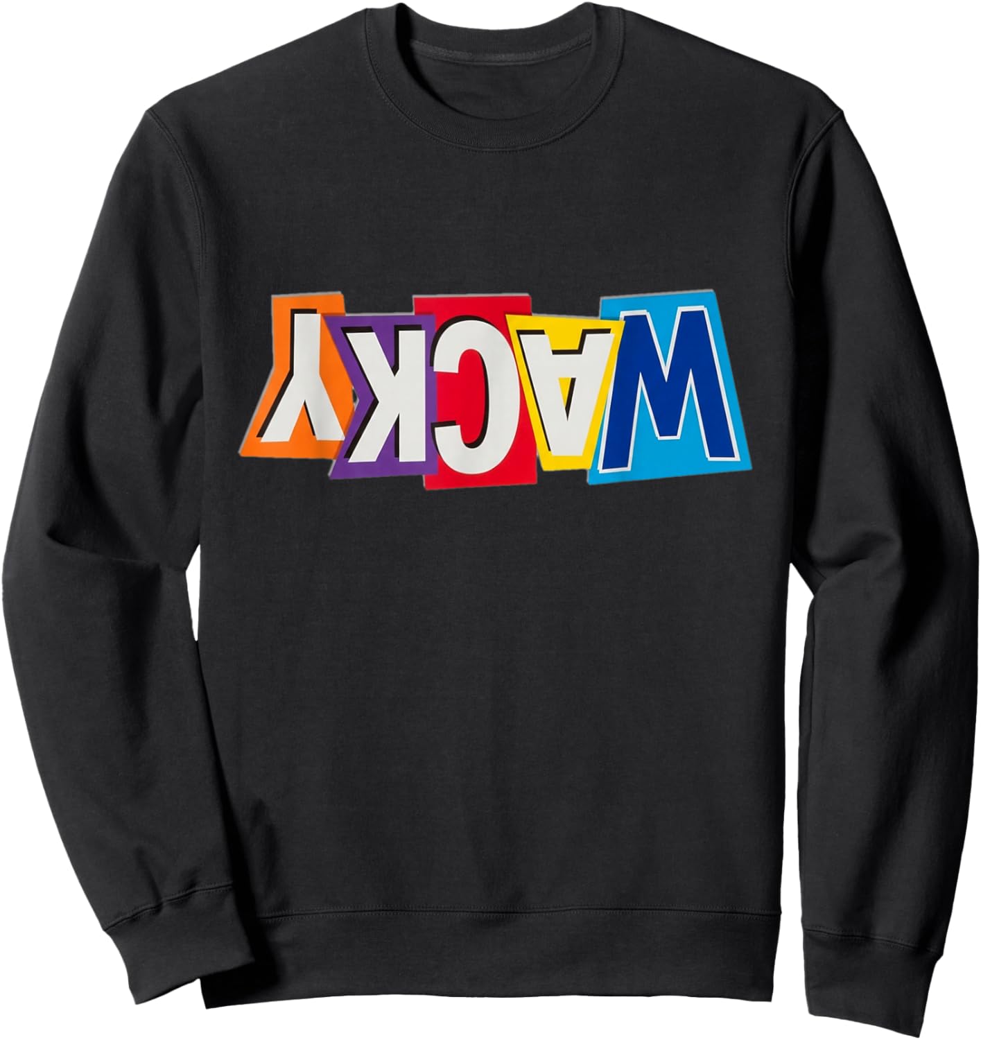 Wacky Costume Mismatch Day Outfit Sweatshirt - Sweatshirt | Black