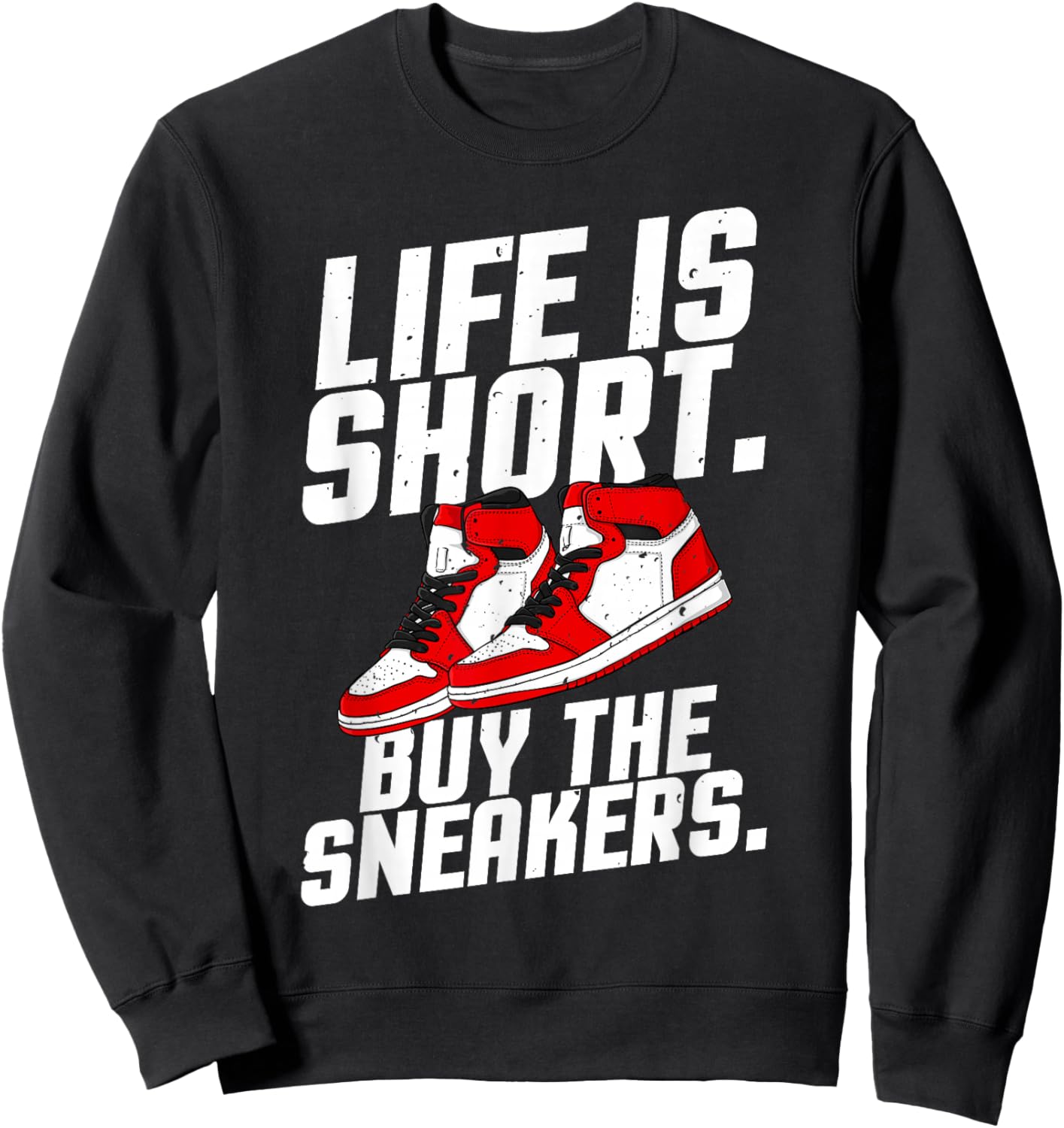 Best Sneaker Design Women Shoe Head Sneaker Lover Sweatshirt - Sweatshirt | Black