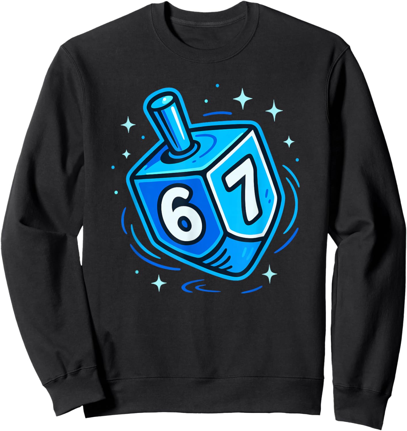 Hanukkah 67 Meme Chanukah Jewish Men Women Kids Sweatshirt - Sweatshirt | Black