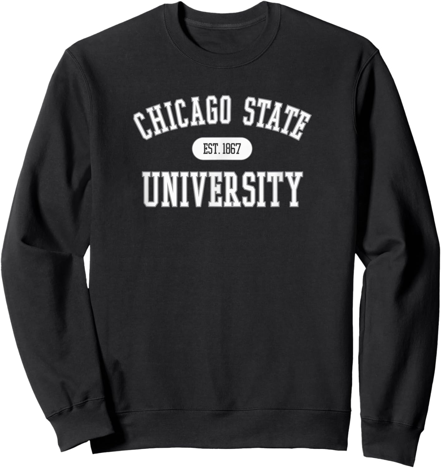 Chicago State Cougars Varsity Green Officially Licensed Sweatshirt - Sweatshirt | Black