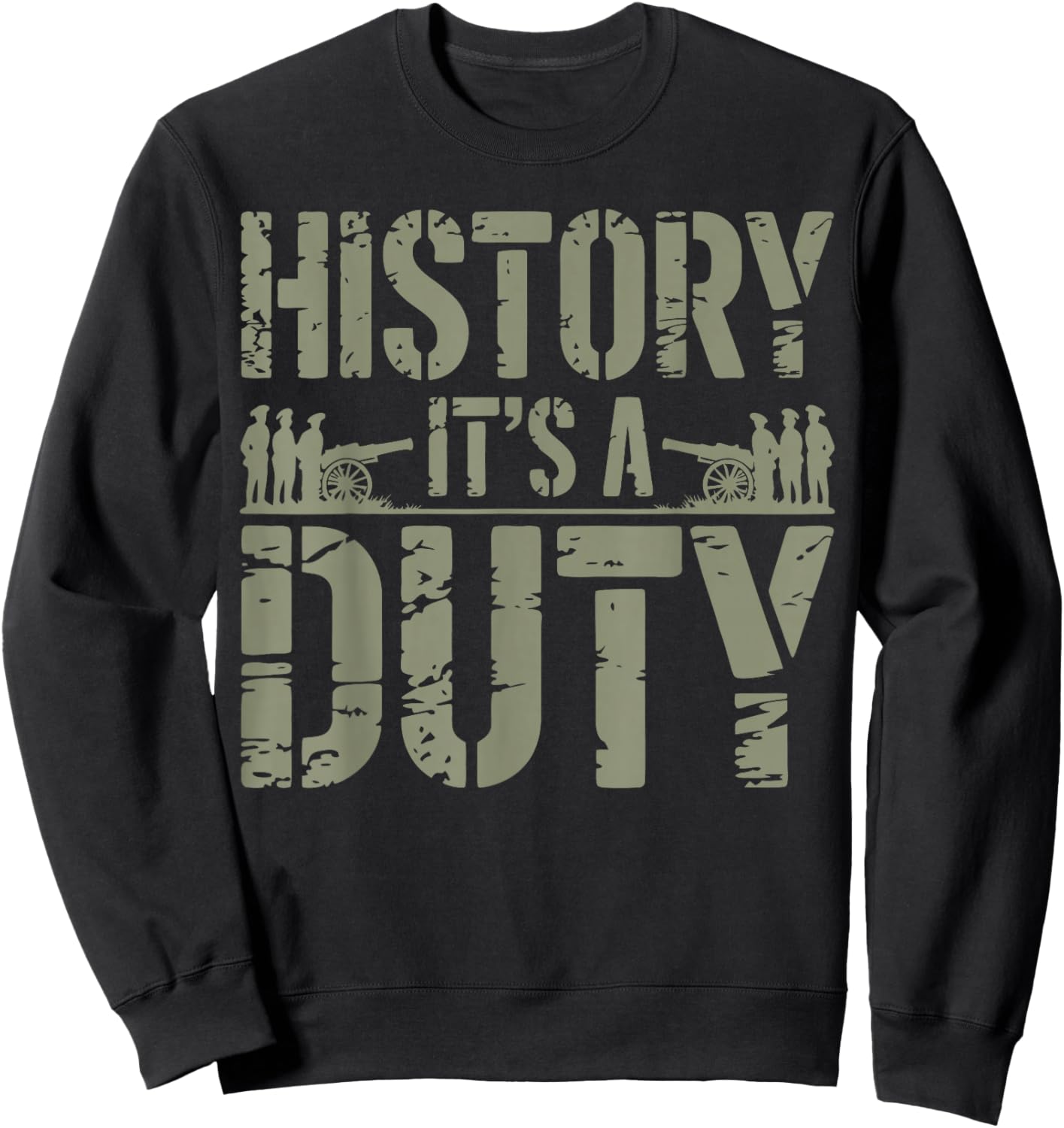 American History Civil War Reenactment Sweatshirt - Sweatshirt | Black