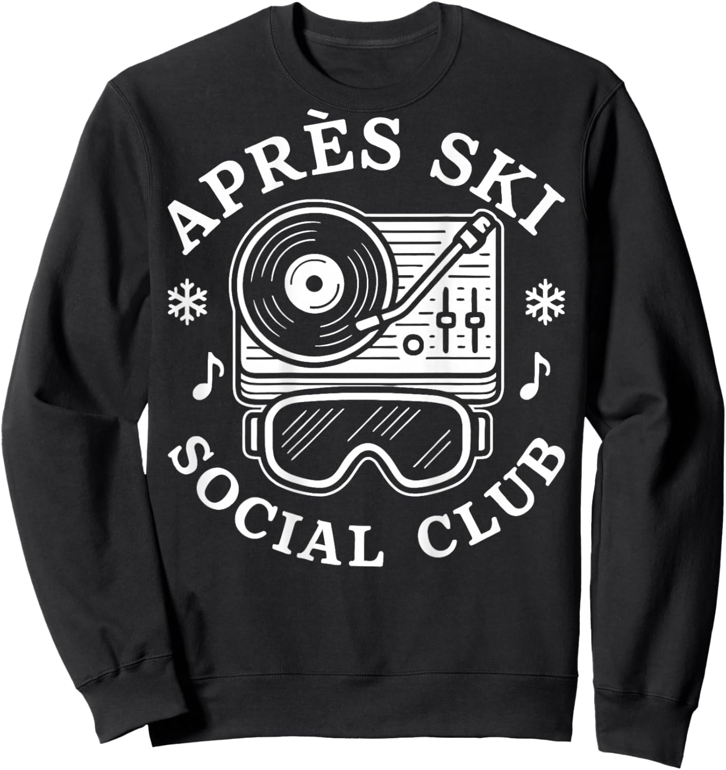 Apres Ski Social Club DJ Music Party Sweatshirt - Sweatshirt | Black