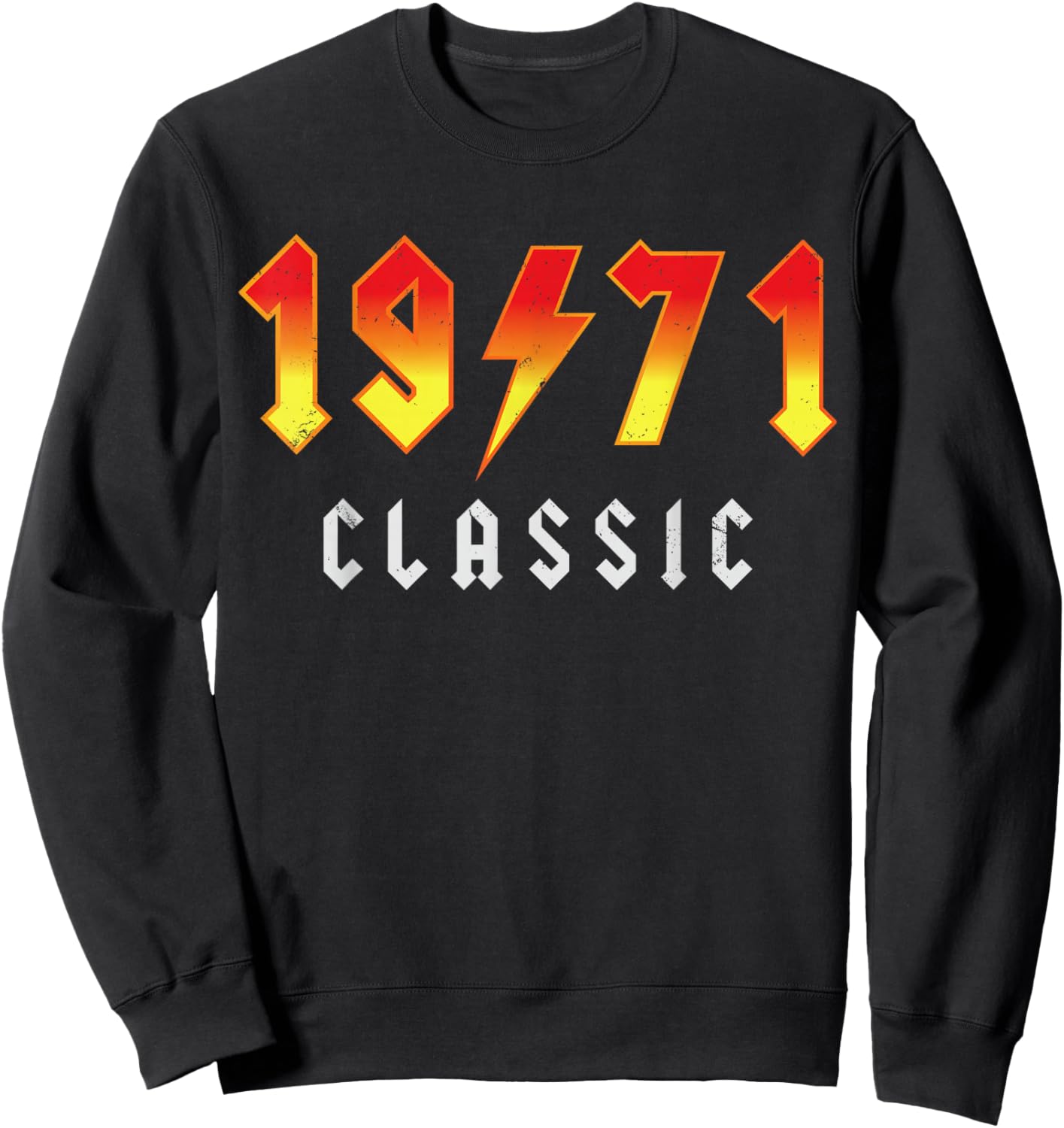 Classic 55 Birthday Decorations Men 55yr 1971 55th Birthday Sweatshirt - Sweatshirt | Black