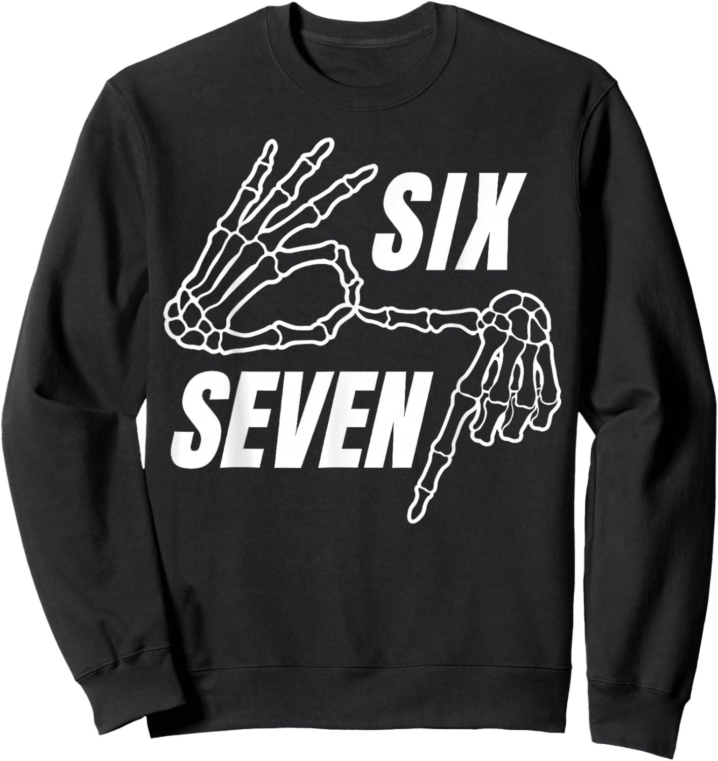 Funny 67 Six Seven Meme Couple Matching Halloween Costume Sweatshirt - Sweatshirt | Black
