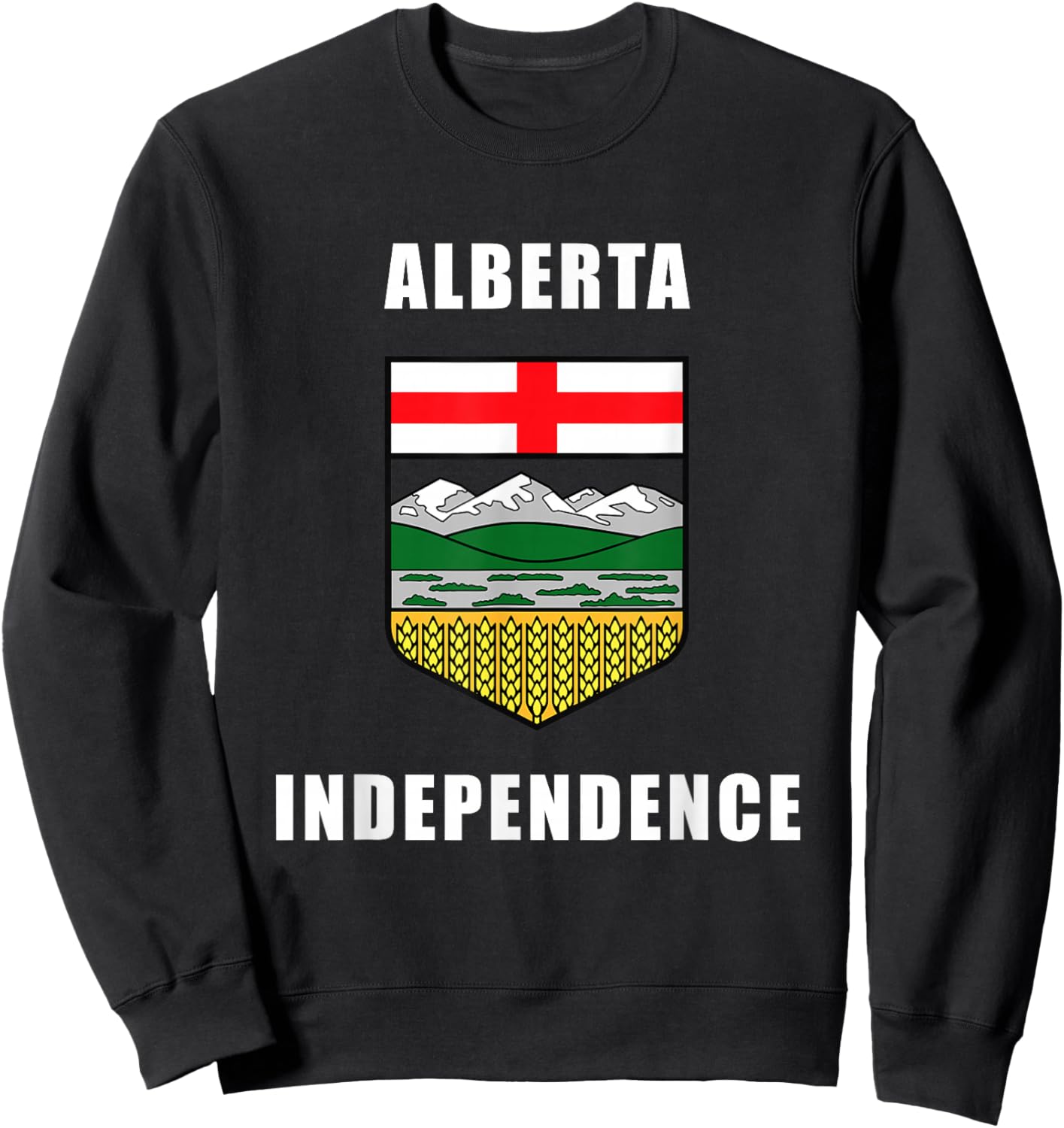 Alberta Independence – Coat of Arms Canada 2026 (Blue) Sweatshirt - Sweatshirt | Black