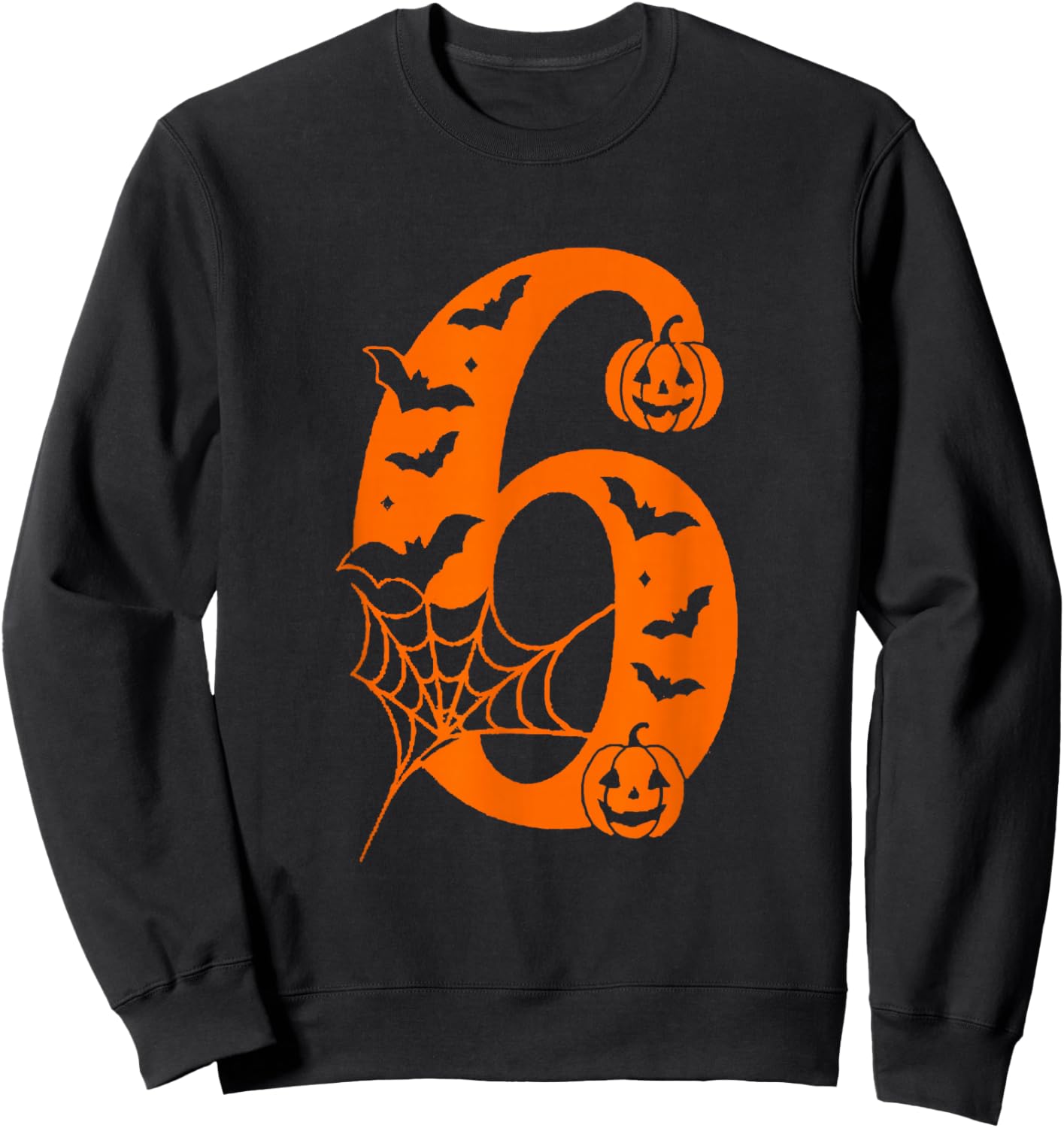 Number 6 Funny Meme Saying 6 7 Six Seven Halloween Costume Sweatshirt - Sweatshirt | Black