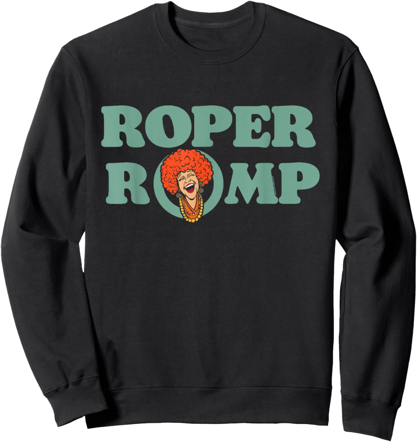 Roper Romp Mrs Roper Three's Company Typography 80s Sweatshirt - Sweatshirt | Black