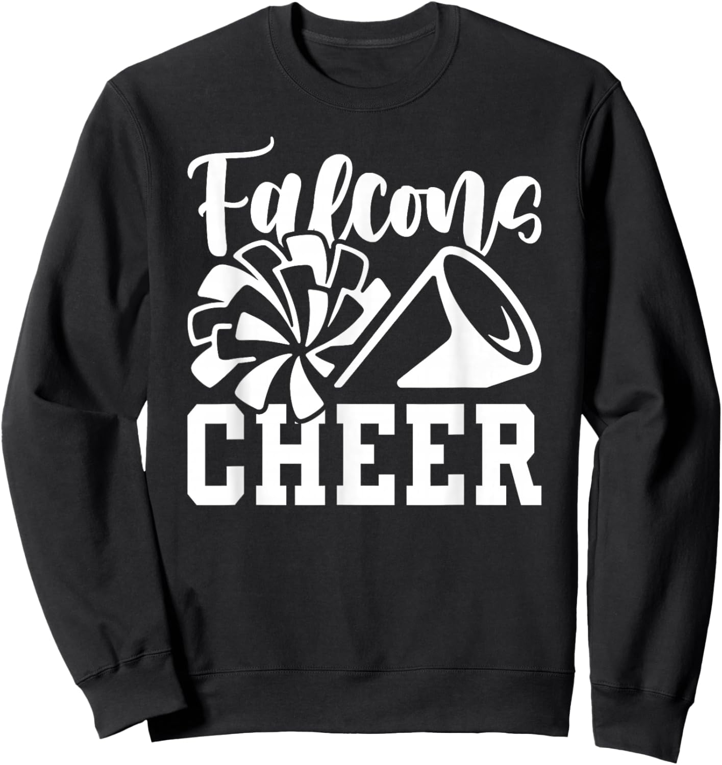 Cheer Falcons Back to School Spirit Sweatshirt - Sweatshirt | Black