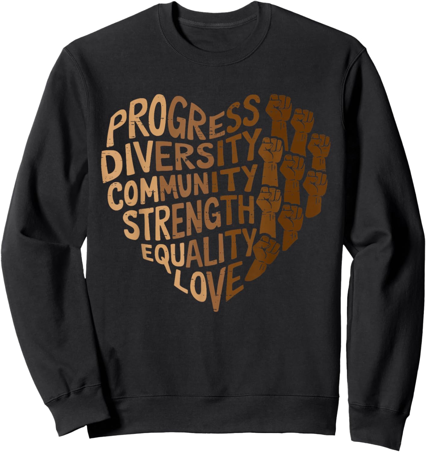 Progress Diversity Equity Black History Melanin Girls Sweatshirt - Sweatshirt | Black