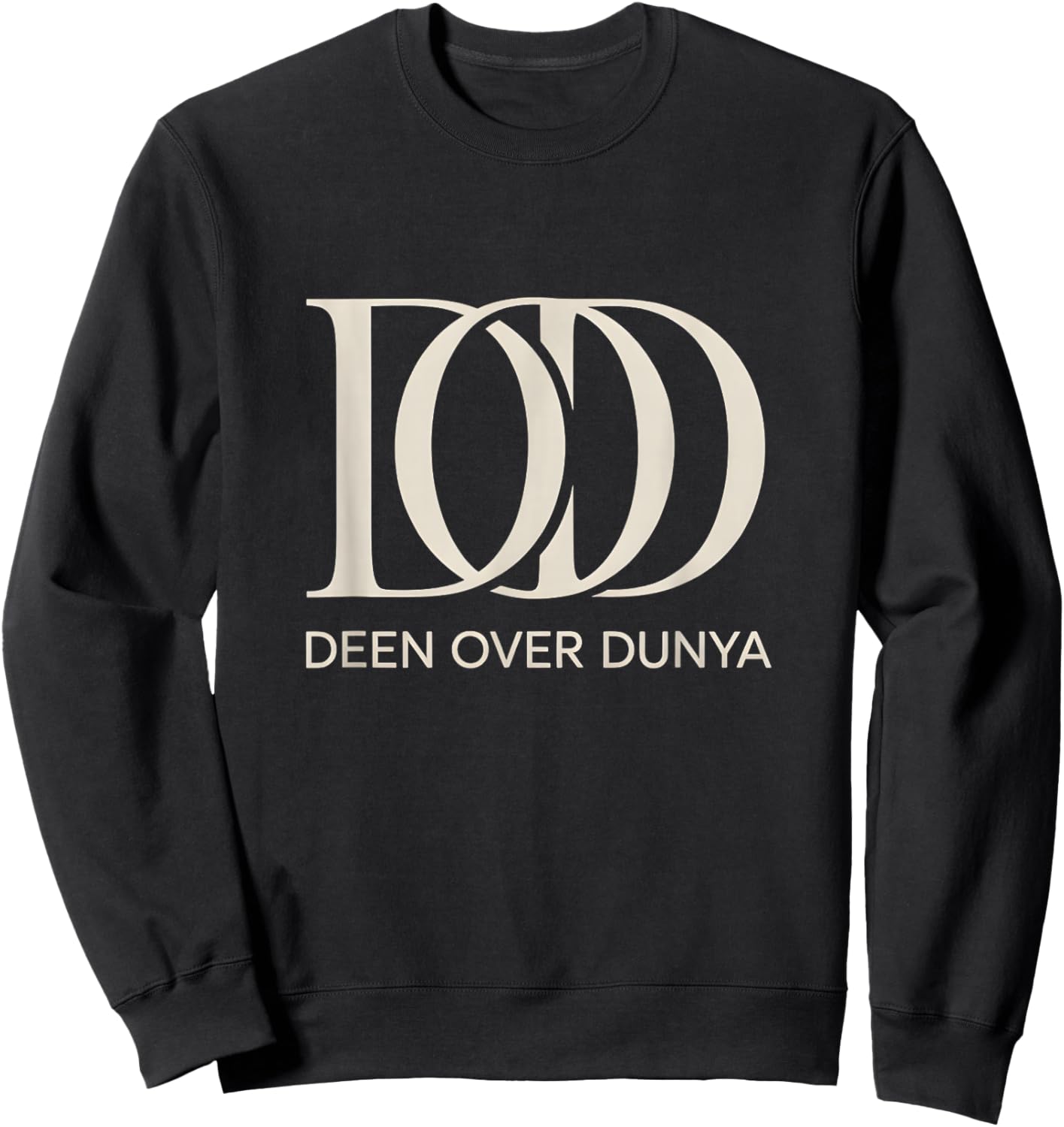 Deen Over Dunya Strong Muslimah Islam Hijab Muslim Men Woman Sweatshirt - Sweatshirt | Black