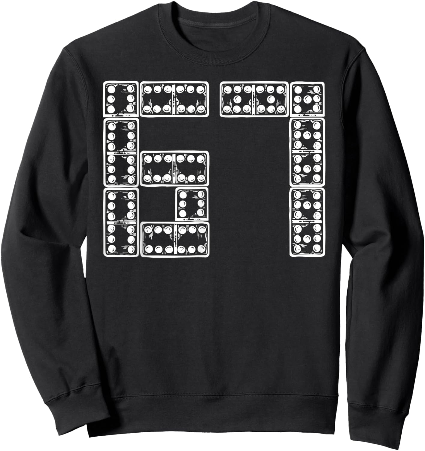 67 Meme Dice Funny Six Seven Domino Kids Boys Teens Men Sweatshirt - Sweatshirt | Black