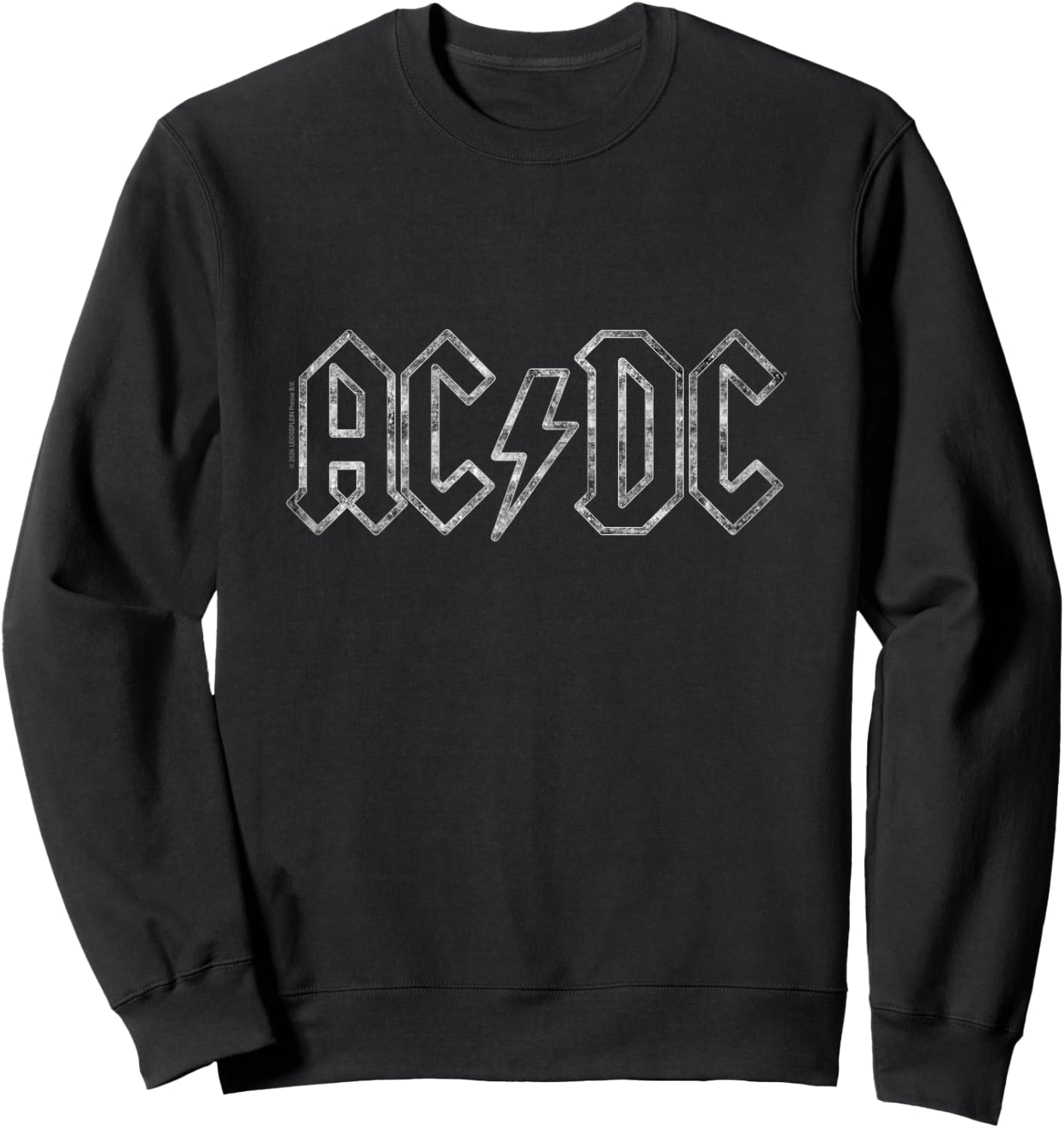 Official AC/DC Women Girls Rock n Roll Christmas Sweatshirt - Sweatshirt | Black