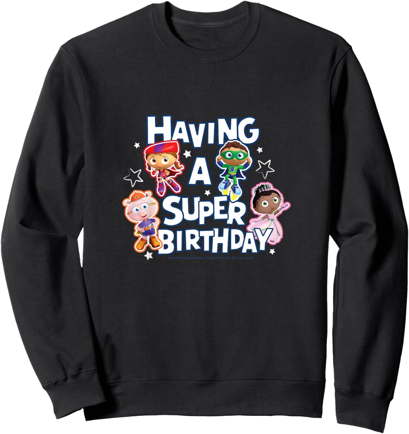 Kids Super Why - Having a Super Birthday Sweatshirt - Sweatshirt | Black