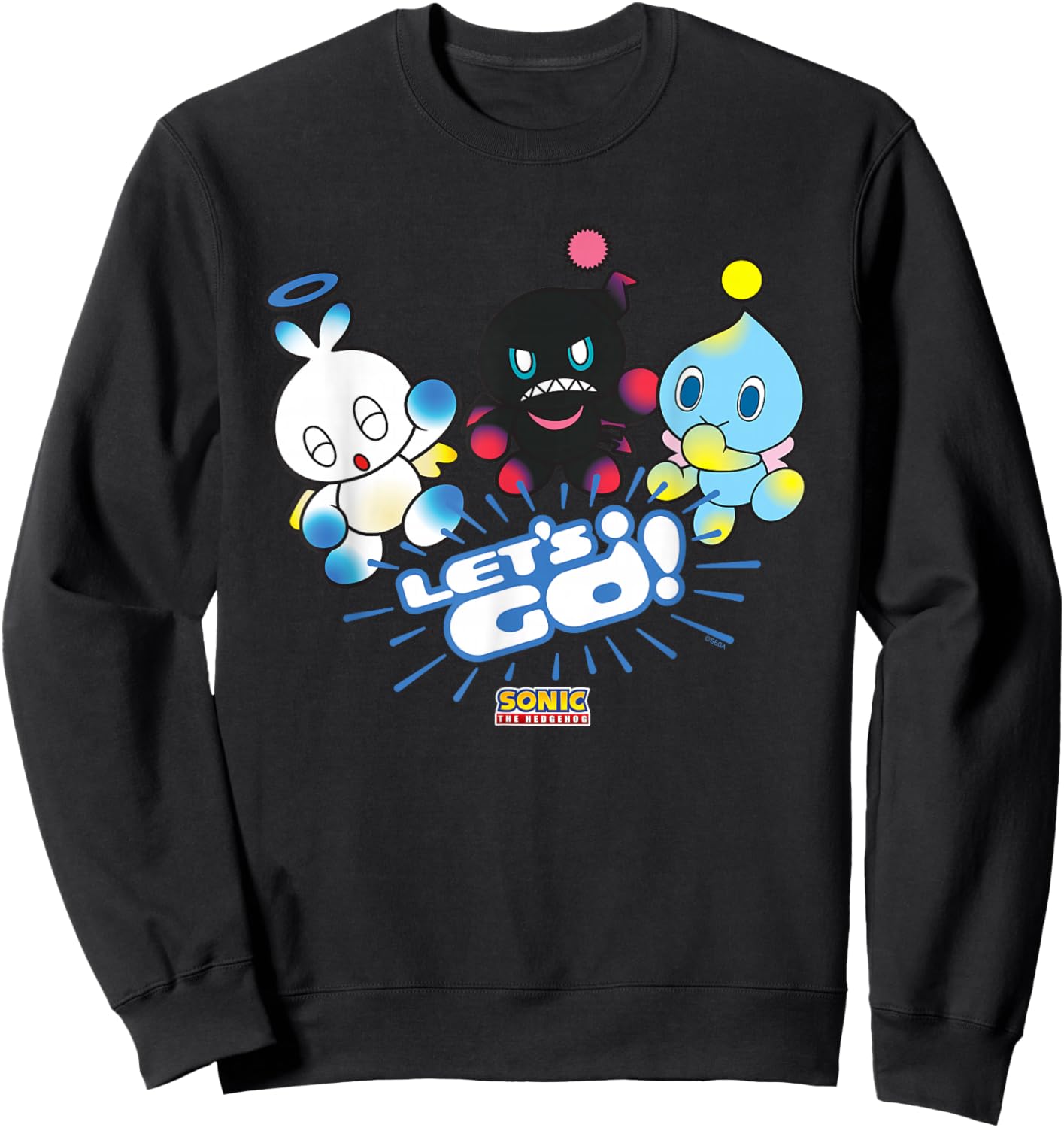 Sonic The Hedgehog - Let’s Go, Chao! Sweatshirt - Sweatshirt | Black