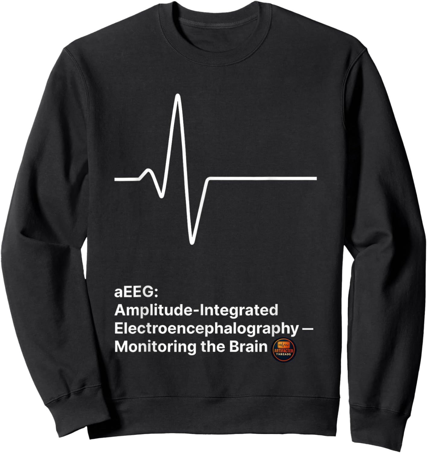 aEEG Amplitude Integrated Brain Monitoring Sweatshirt - Sweatshirt | Black