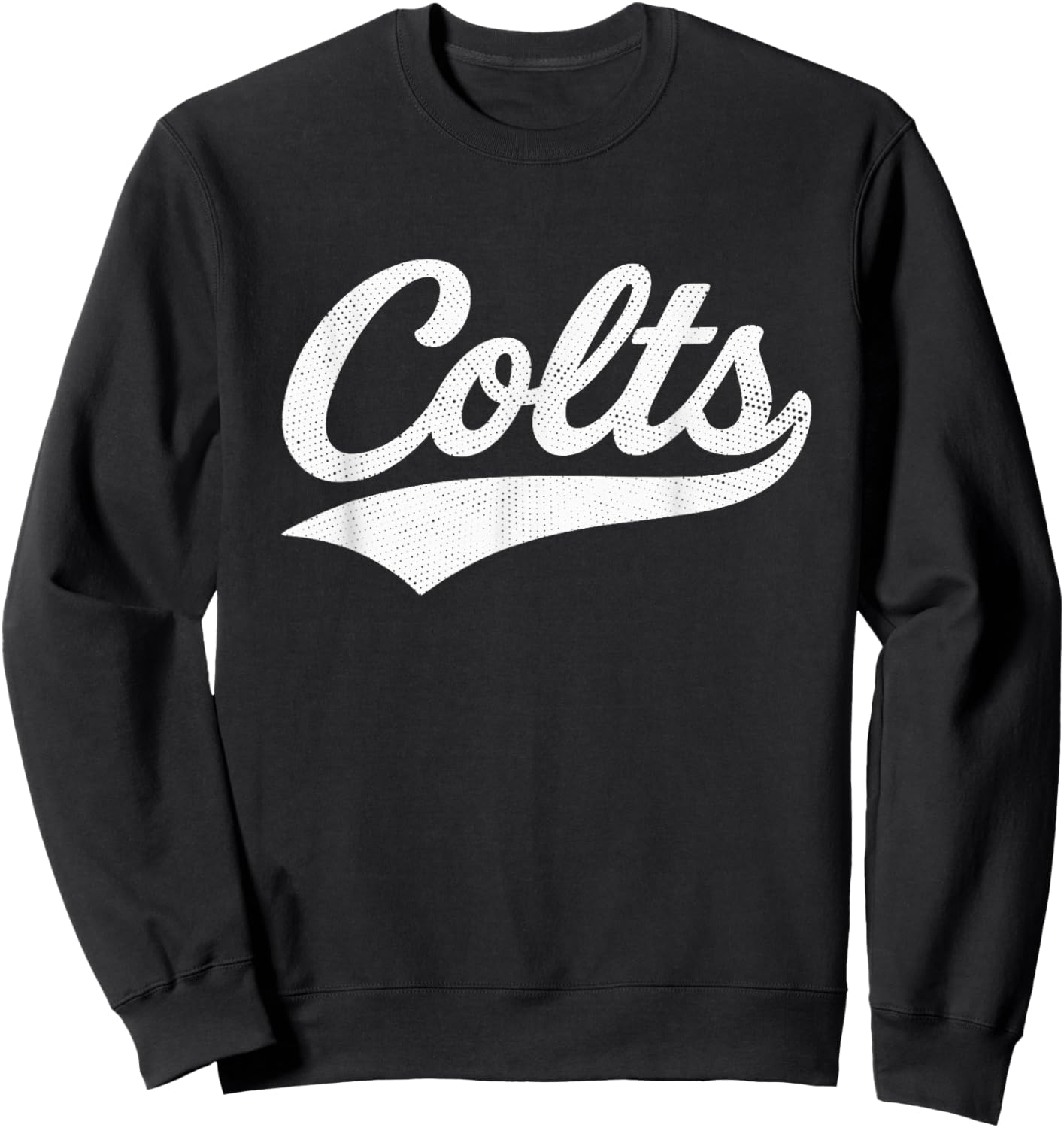 Colts Name Vintage Retro Men Women Kids Girls Sweatshirt - Sweatshirt | Black