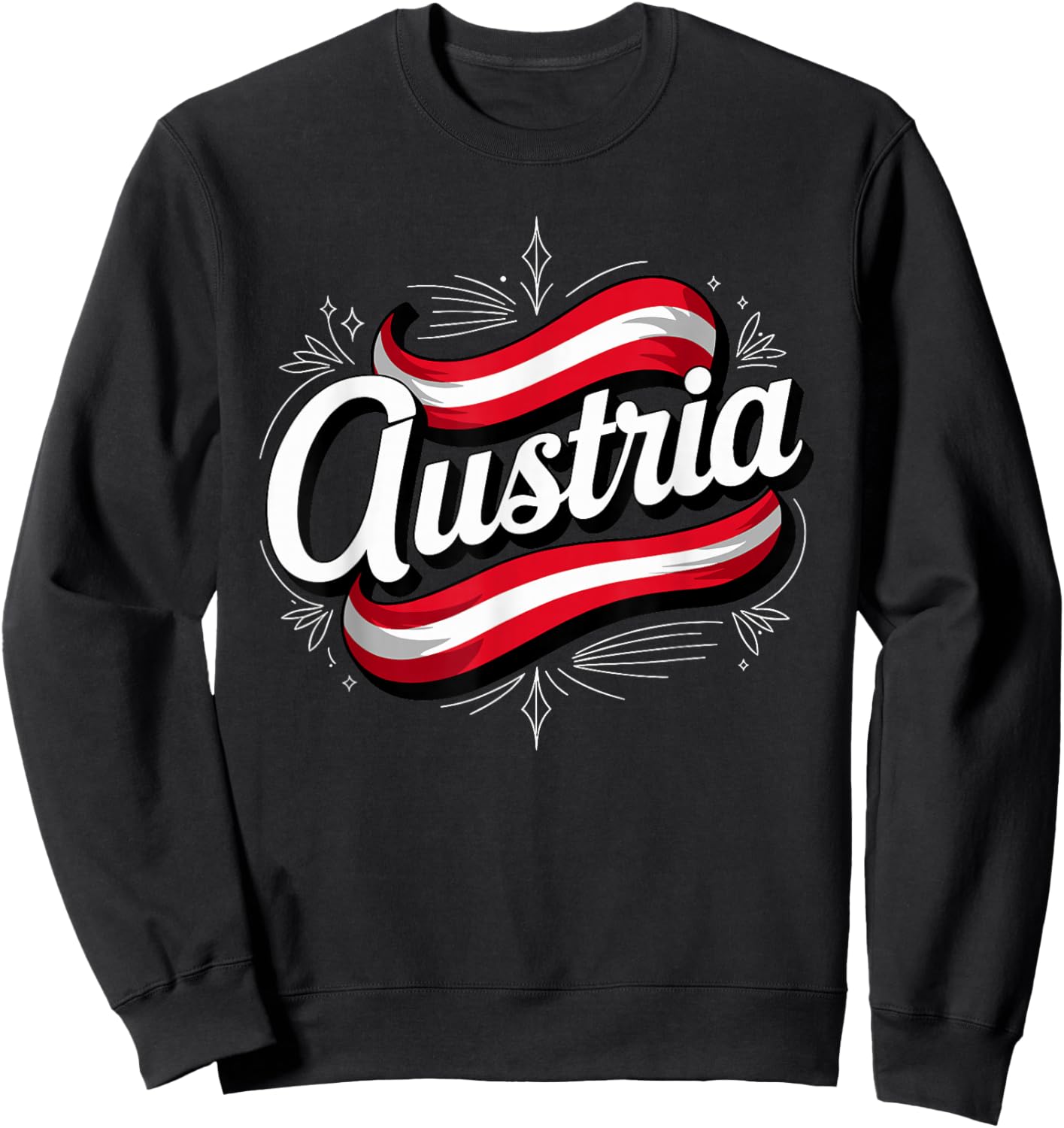 Austria Flag Austria Pride Alpine Heritage Spirit Sweatshirt - Sweatshirt | Black