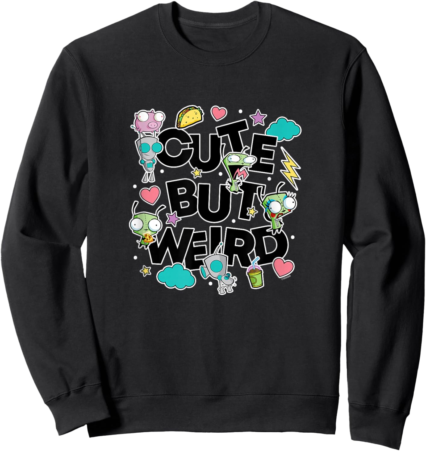 Invader Zim - Gir - Cute But Weird Sweatshirt - Sweatshirt | Black