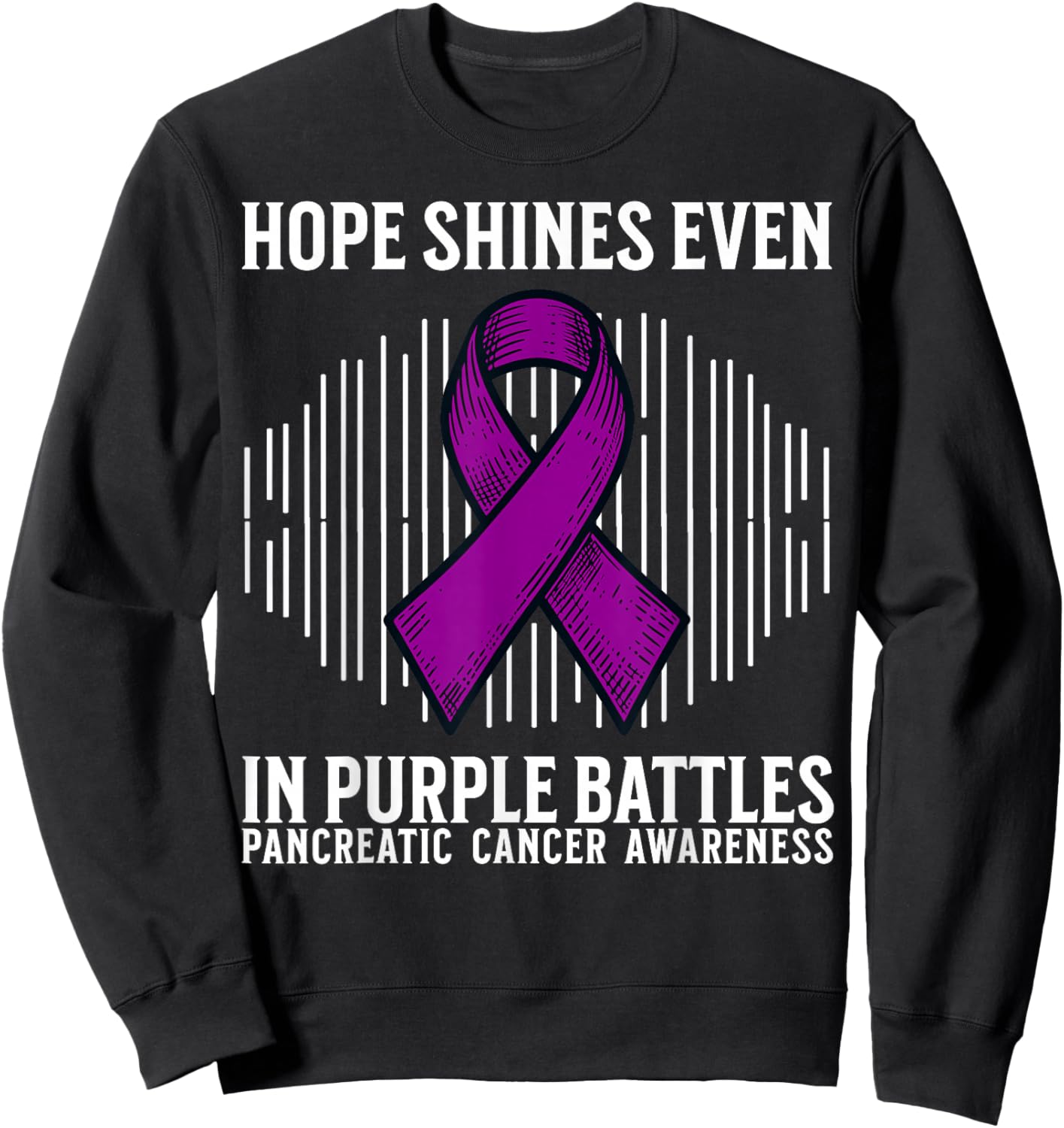 Support Squad Pancreatic Cancer Awareness Products Gifts Sweatshirt - Sweatshirt | Black