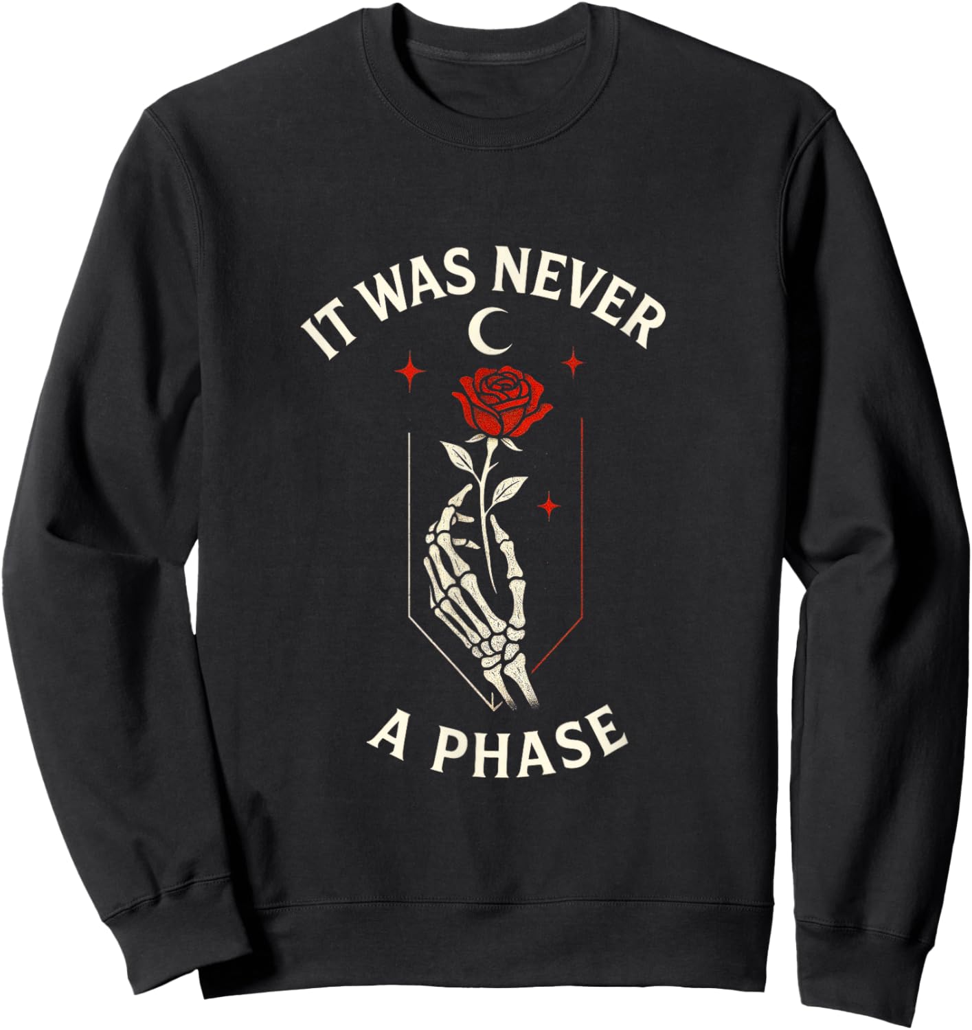 It was Never a Phase - Emo Elder Scene Love Sweatshirt - Sweatshirt | Black