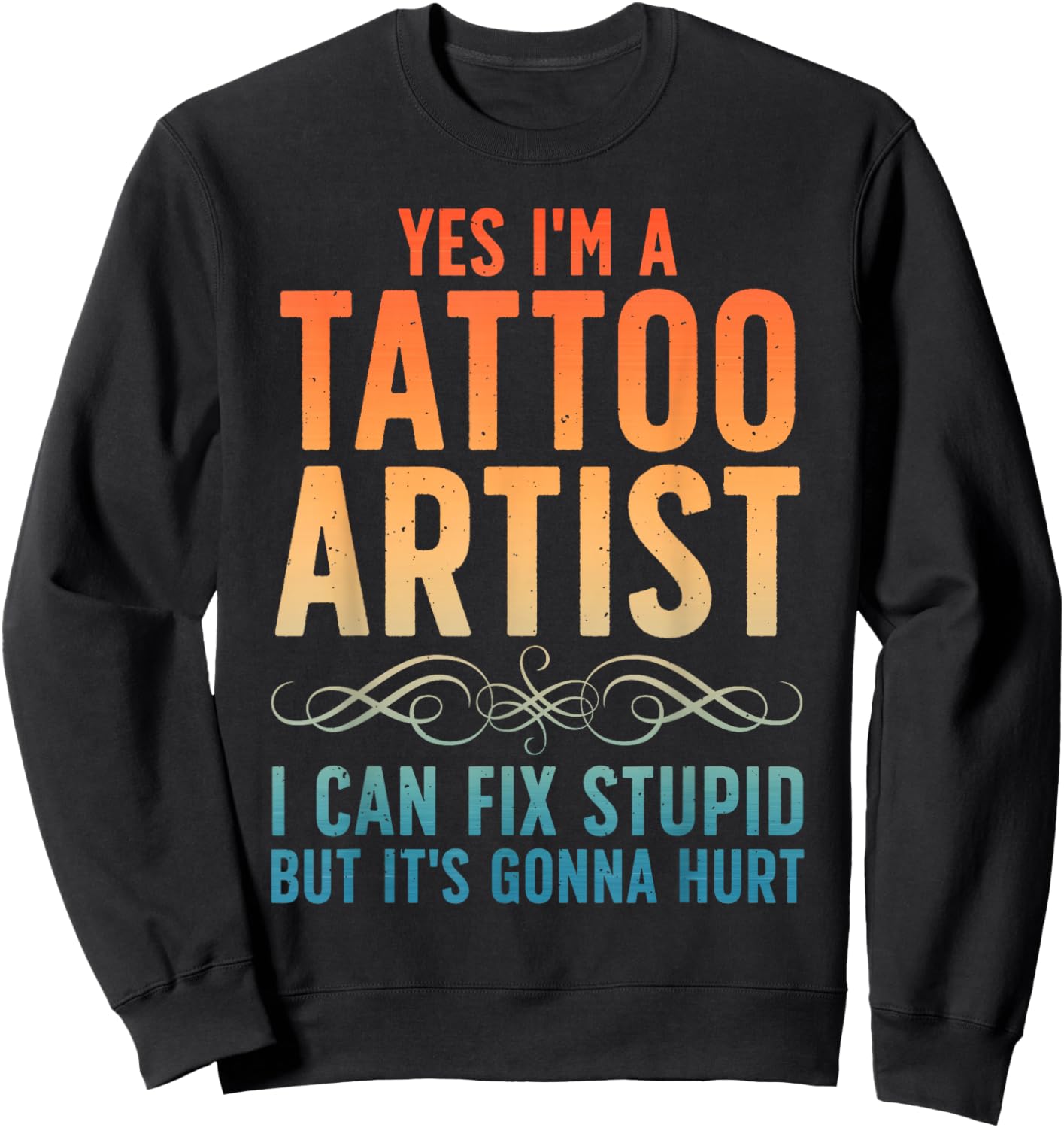 Funny Tattoo Artist Art Women Tattooer Tattoo Artist Sweatshirt - Sweatshirt | Black