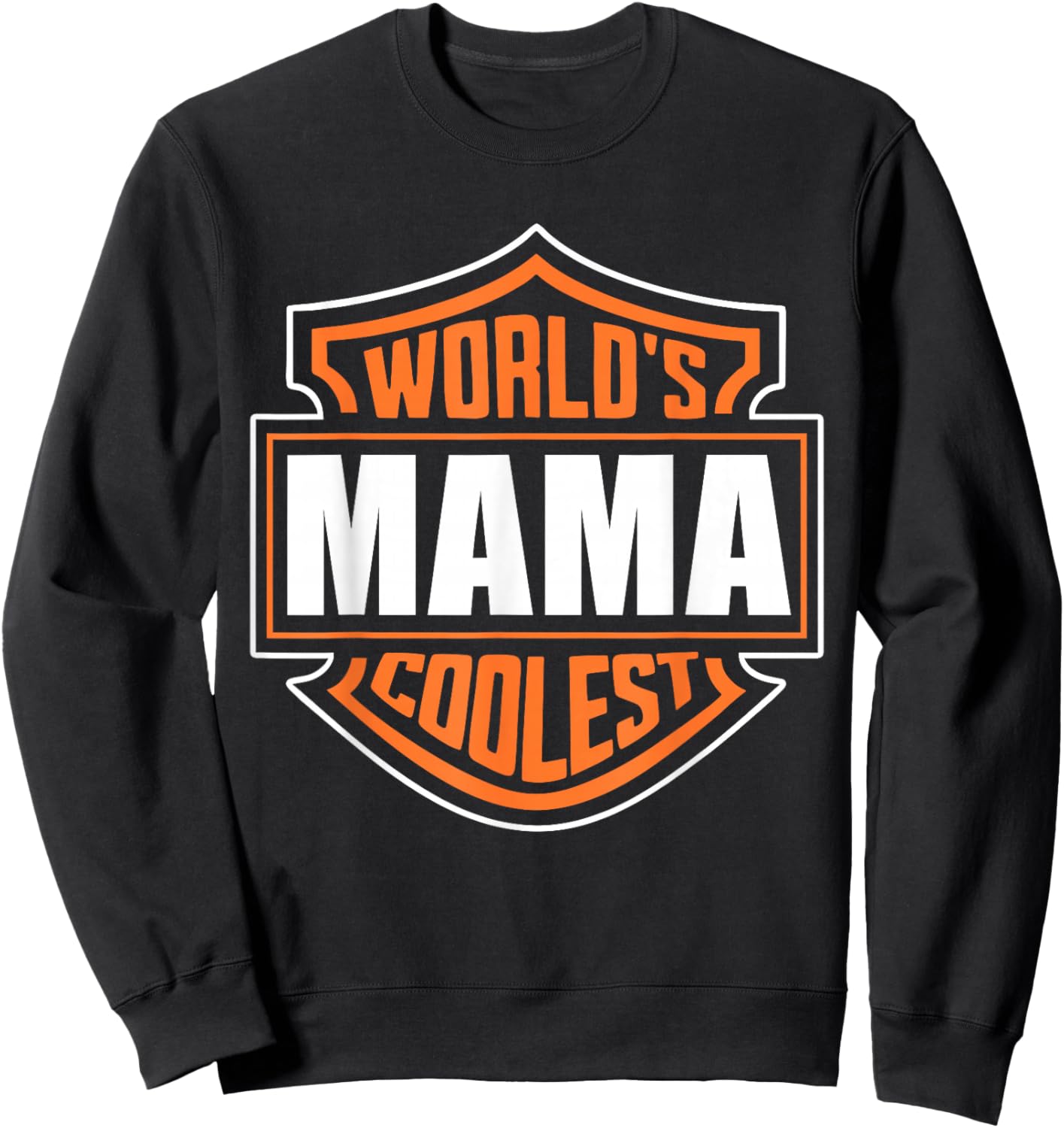 Retro World's Coolest Mama Matching Family Reunion Outfit Sweatshirt - Sweatshirt | Black