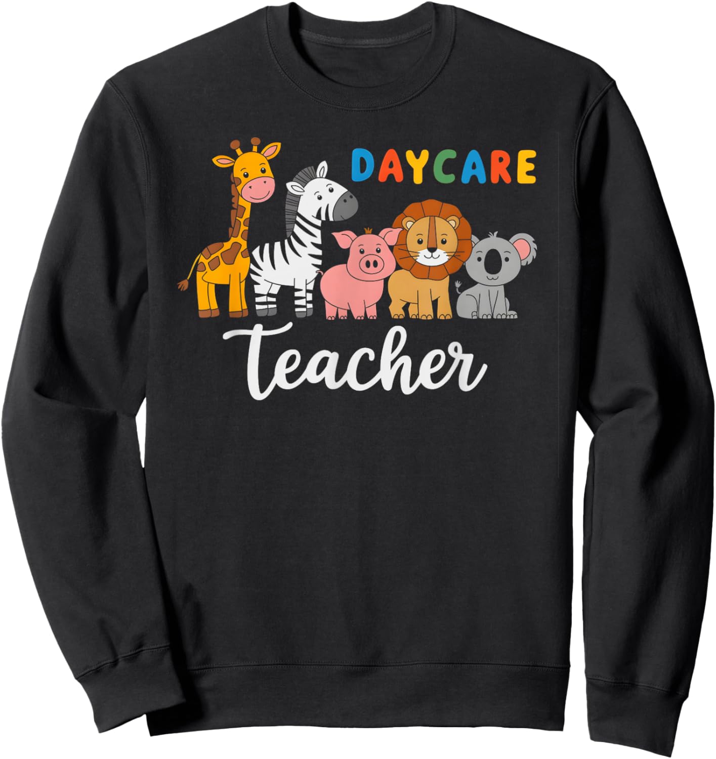 Cute Daycare Teacher Staff Tantrum Manager Toddler My Sweatshirt - Sweatshirt | Black