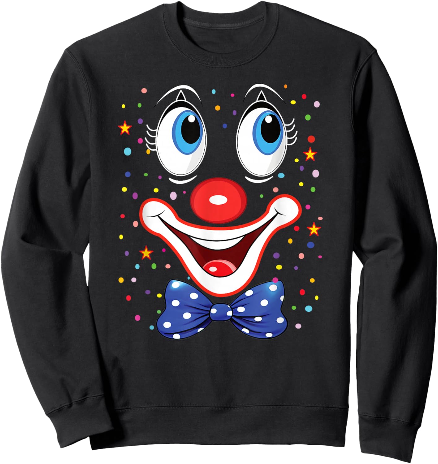 Funny Clown Costumes for Children Carnival Costume Sweatshirt - Sweatshirt | Black