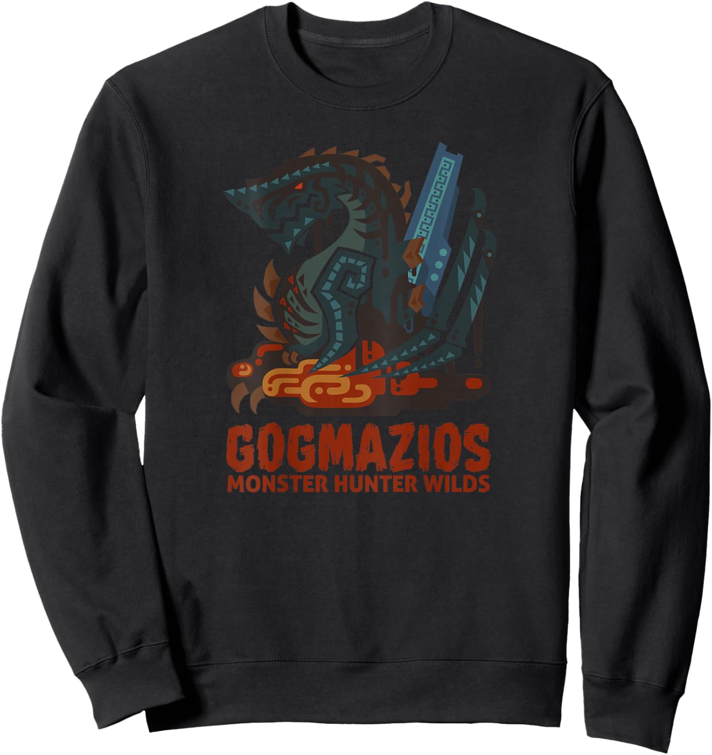 Monster Hunter Wilds Gogmazios Icon BP Sweatshirt - Sweatshirt | Black