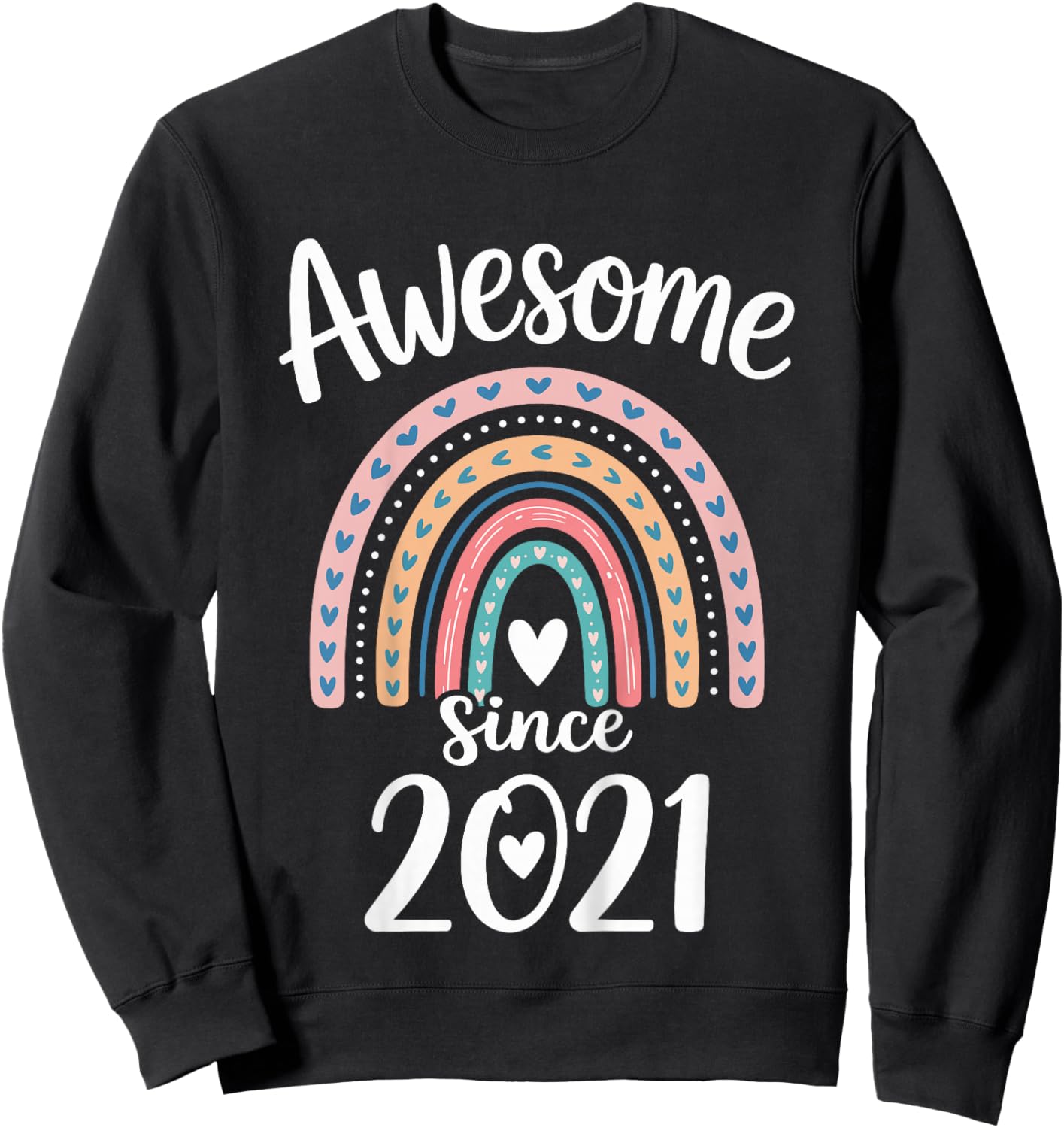 Awesome Since 2021 5th Birthday 5 Years Old Sweatshirt - Sweatshirt | Black