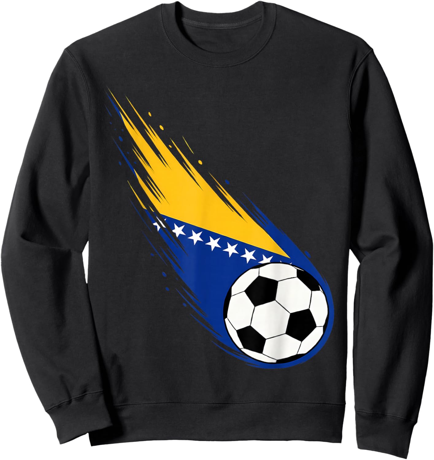 Bosnia and Herzegovina Flag Graphic Bosna Pride Heritage Sweatshirt - Sweatshirt | Black