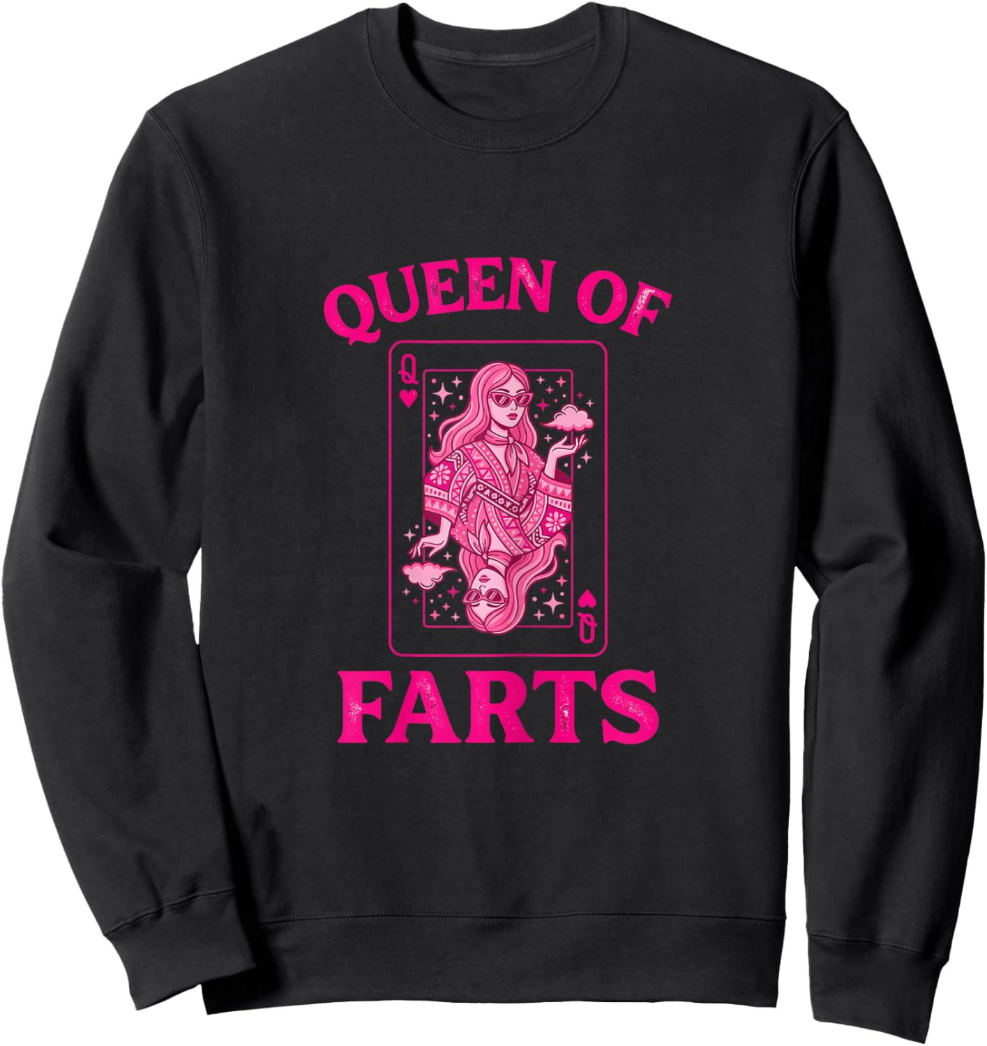 Queen of Farts Sweatshirt - Sweatshirt | Black