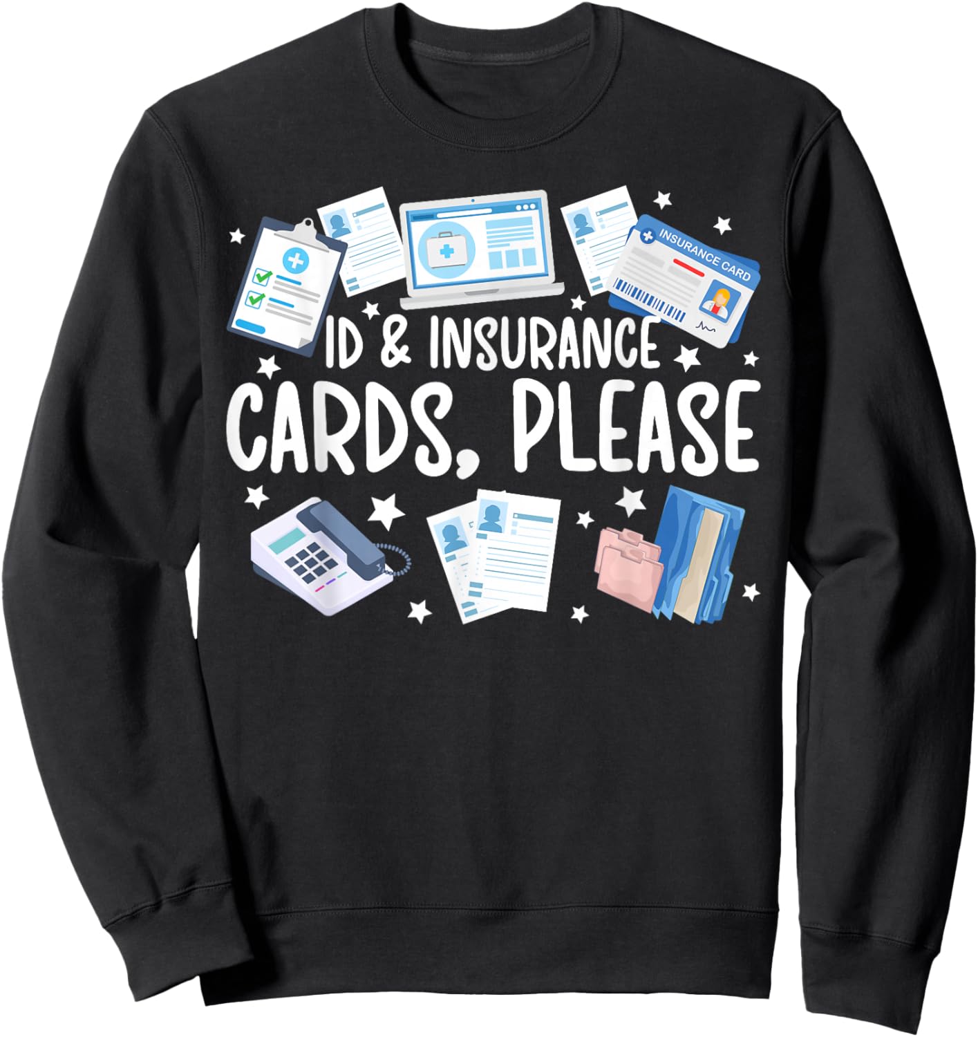ER Registration Emergency Department Registration Sweatshirt - Sweatshirt | Black