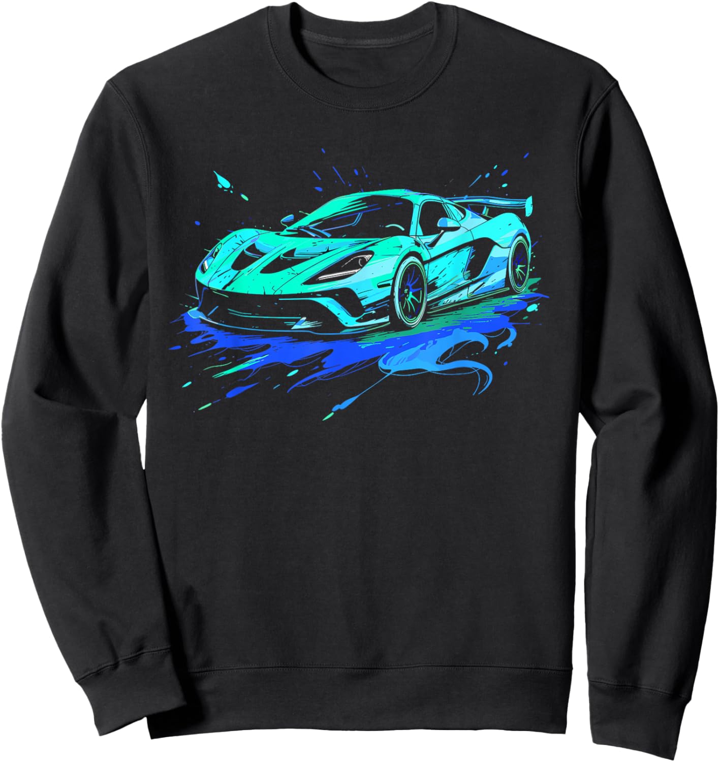 Sports Car Supercar Sweatshirt - Sweatshirt | Black