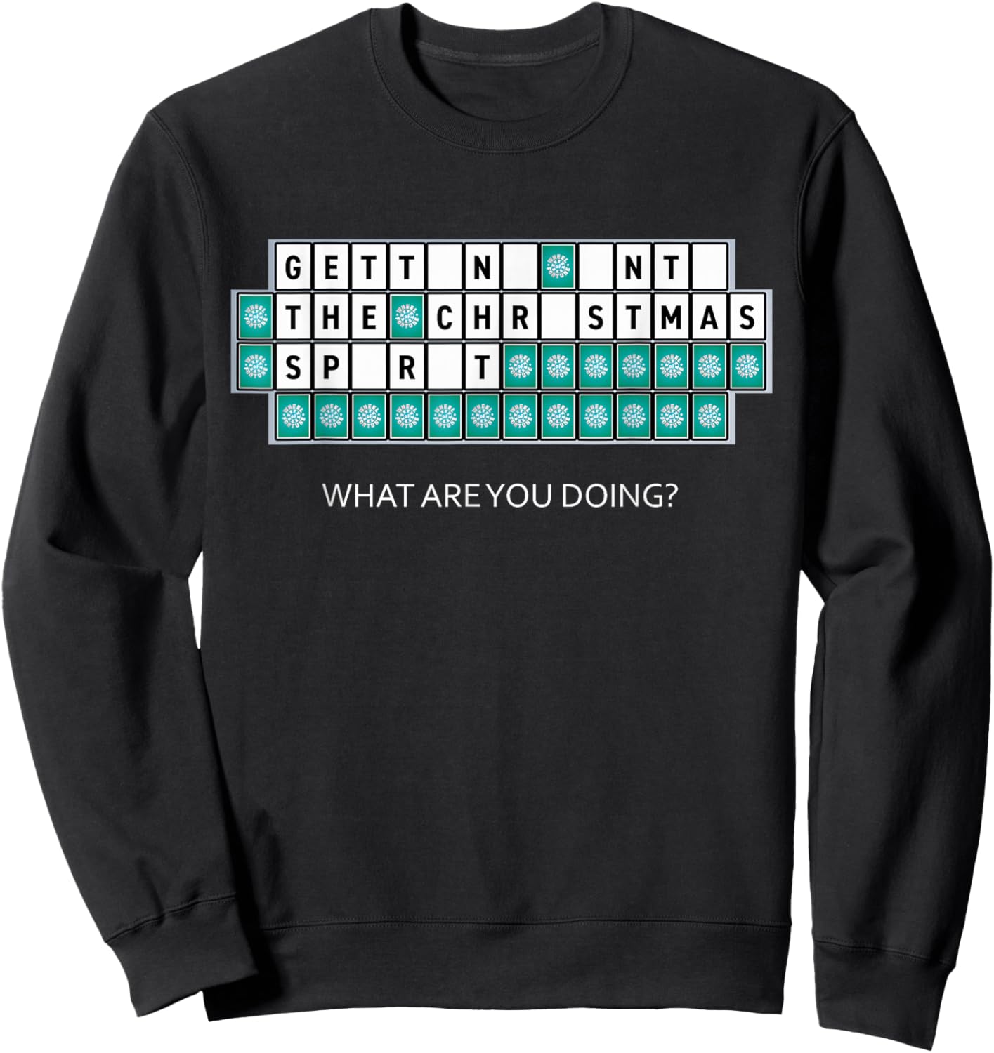 Wheel of Fortune Christmas Spirit Sweatshirt - Sweatshirt | Black