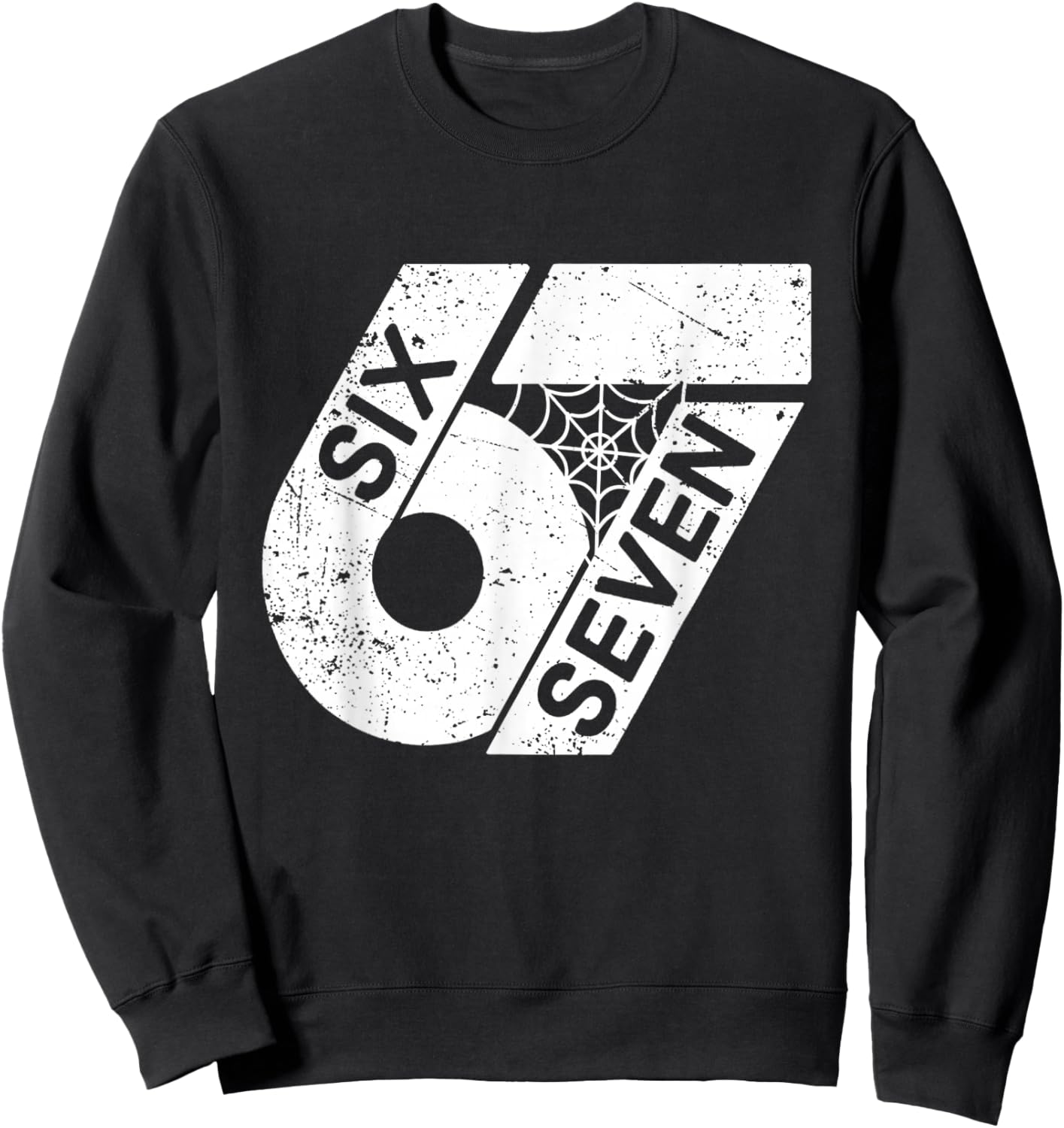 Six Seven 6 7 Meme 6 7 Halloween Costume Sweatshirt - Sweatshirt | Black