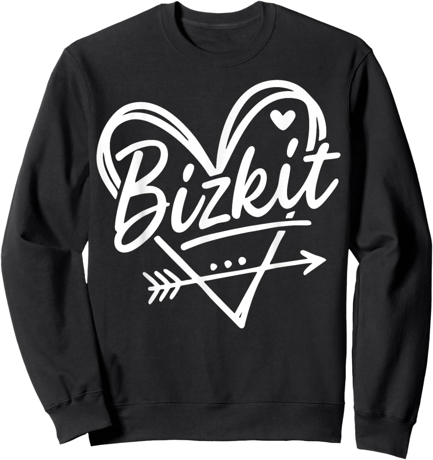 Vintage Bizkit Graphic Heart Gift Women Kid Sweatshirt - Sweatshirt | Black