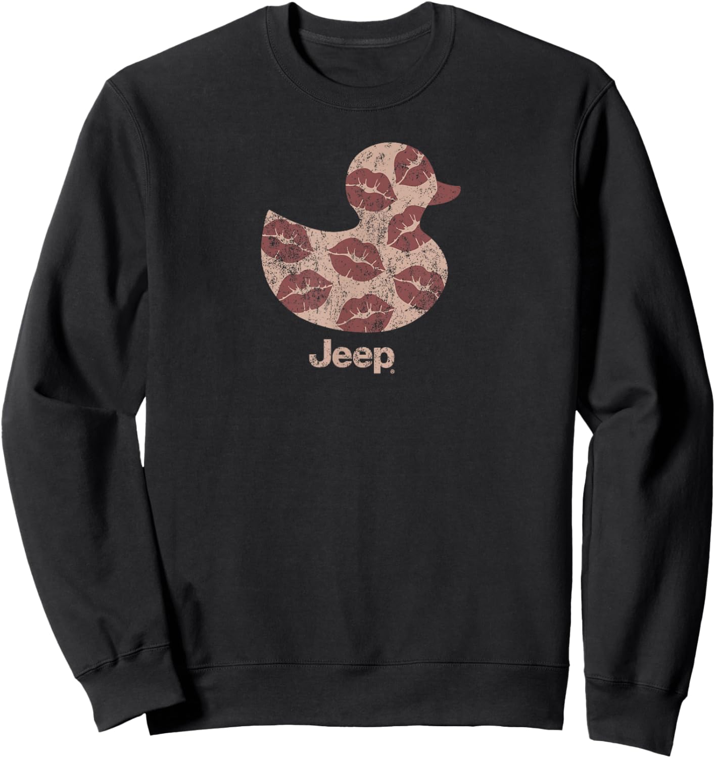 Jeep Duck Kisses Officially Licensed Sweatshirt - Sweatshirt | Black