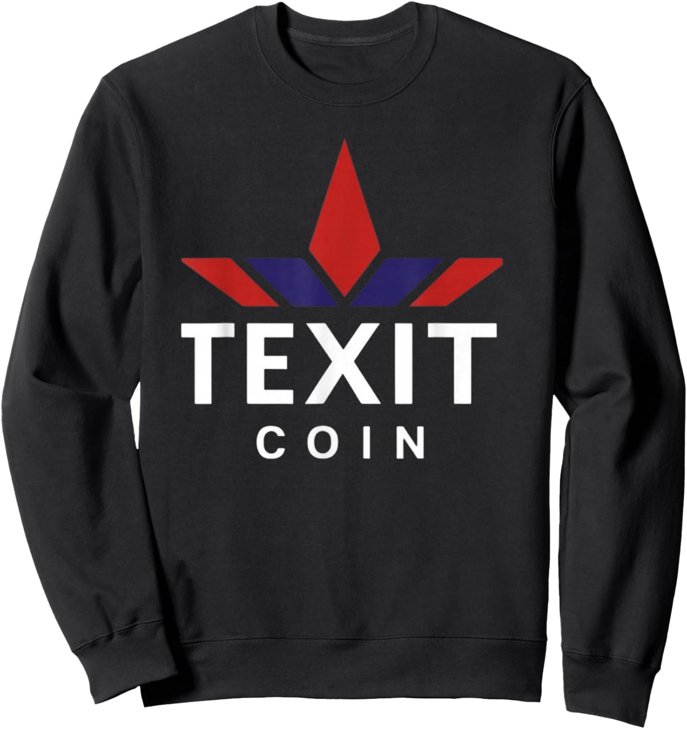 Texit Logo American Made Cryptocurrency Blockchain Sweatshirt - Sweatshirt | Black