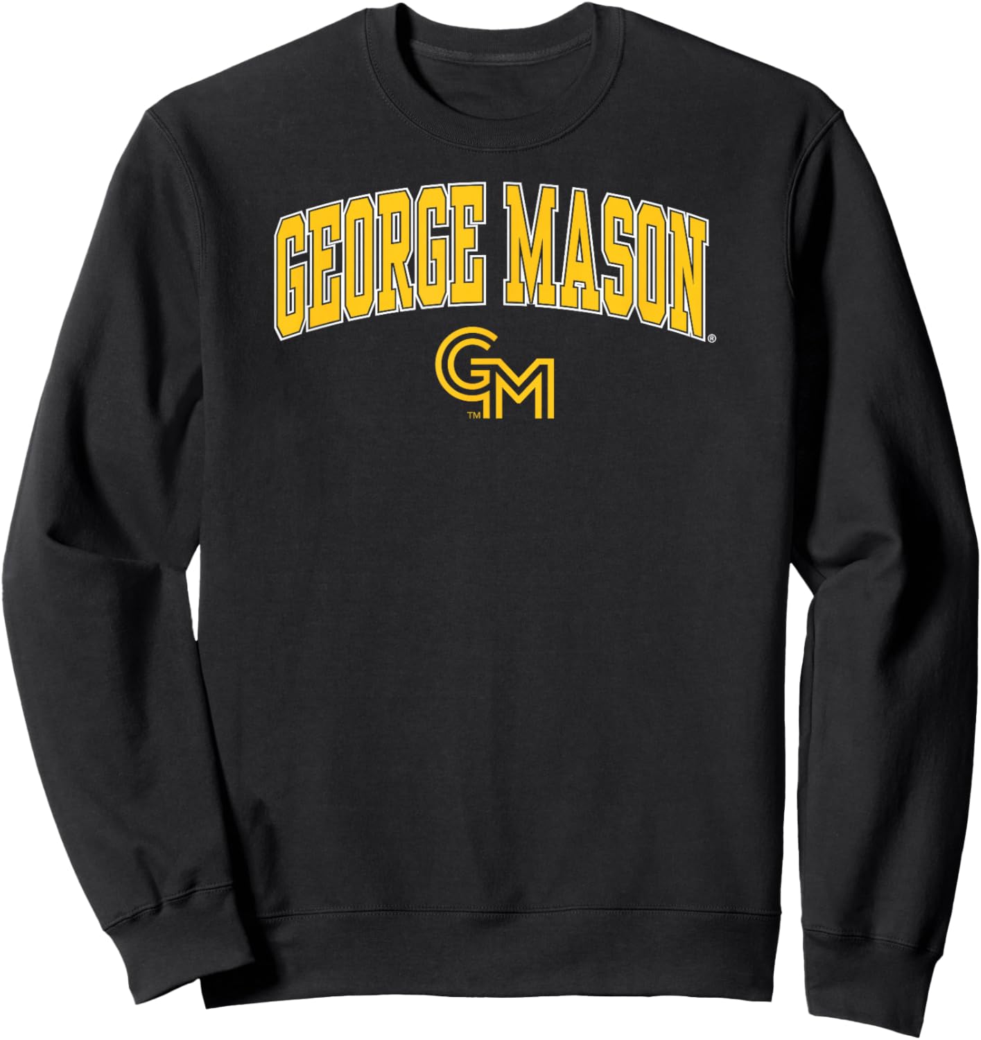 George Mason Patriots Arch Over Green Officially Licensed Sweatshirt - Sweatshirt | Black