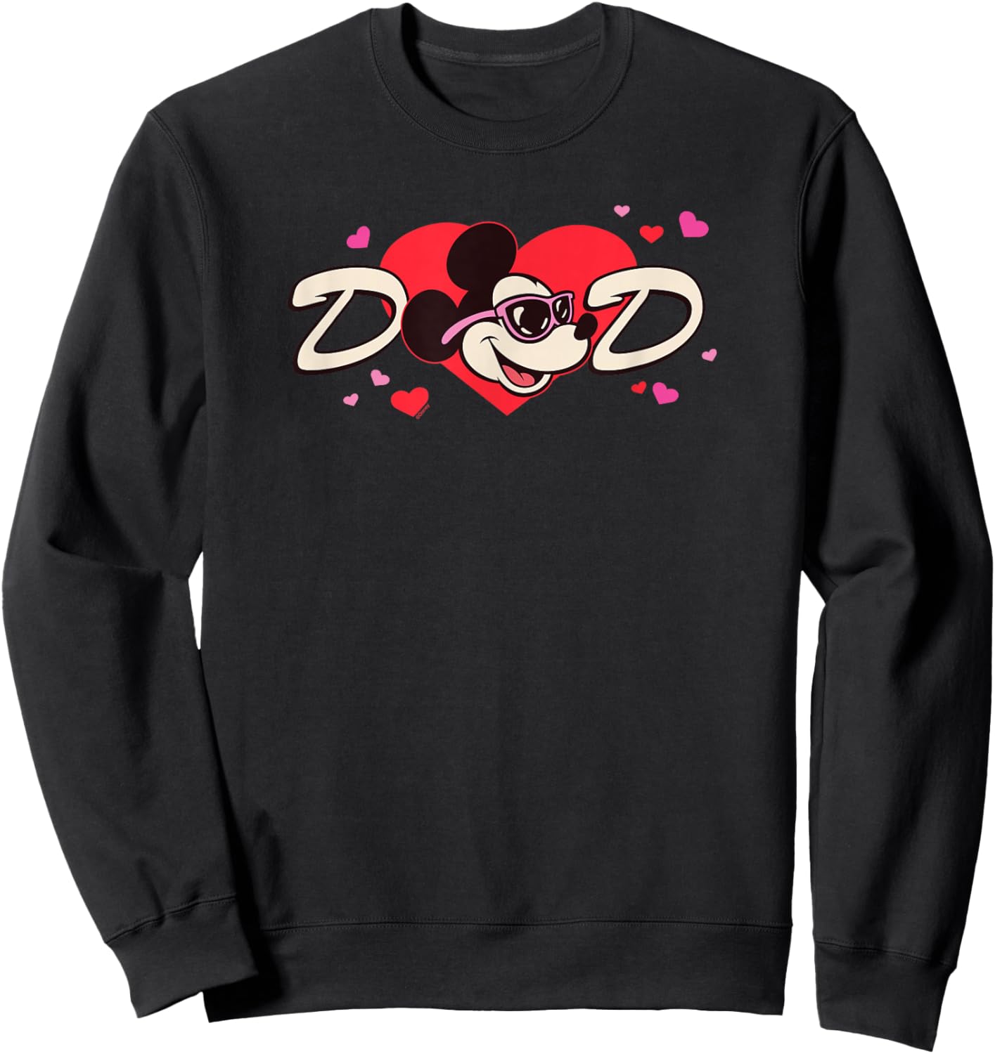 Disney Valentine's Day Dad Gift Family Matching Trip Sweatshirt - Sweatshirt | Black