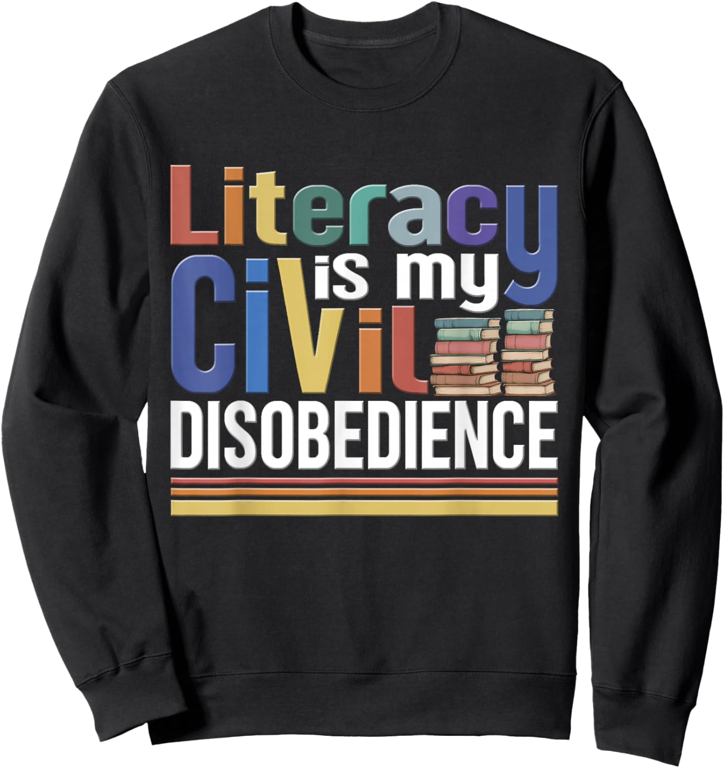 Banned Books Week Read Reading Book Lover Librarian Sweatshirt - Sweatshirt | Black