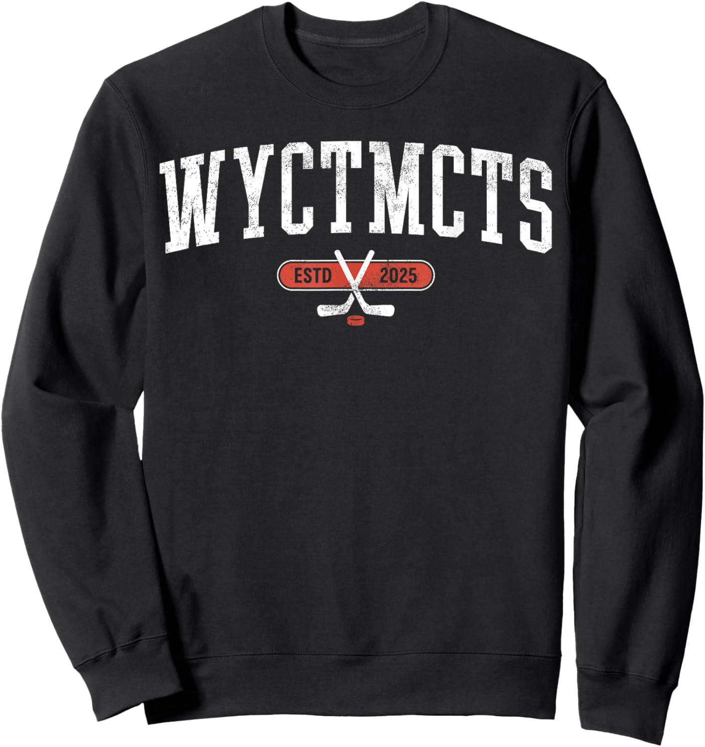 WYCTMCTS Abbreviation Athletic Sweatshirt - Sweatshirt | Black
