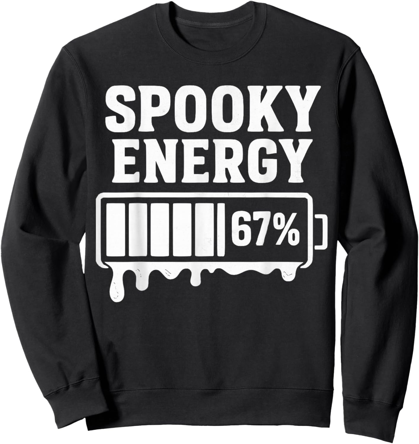 67 Halloween Spooky Energy Brainrot Meme Six Seven Boys Kids Sweatshirt - Sweatshirt | Black