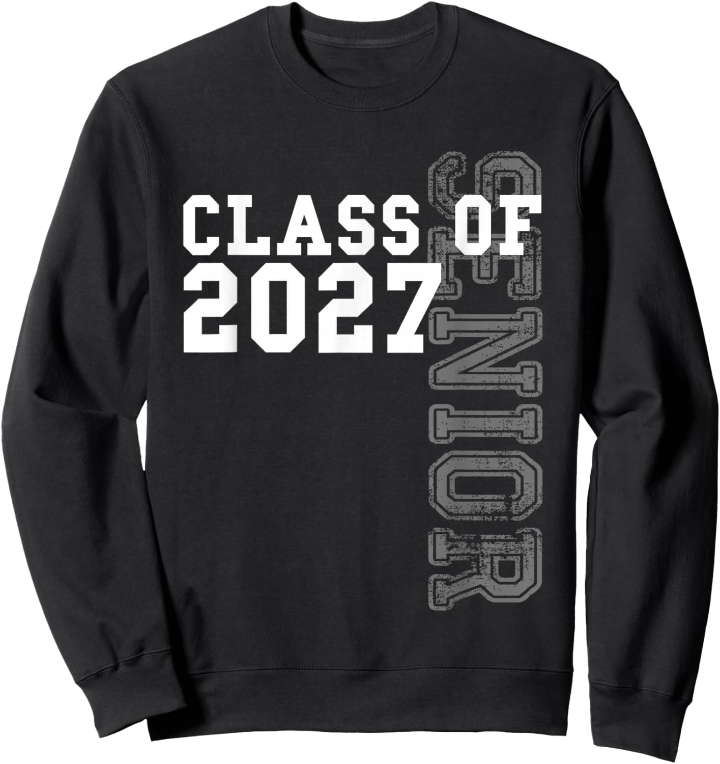 Senior Class of 2027 - Graduation Year High School & College Sweatshirt - Sweatshirt | Black